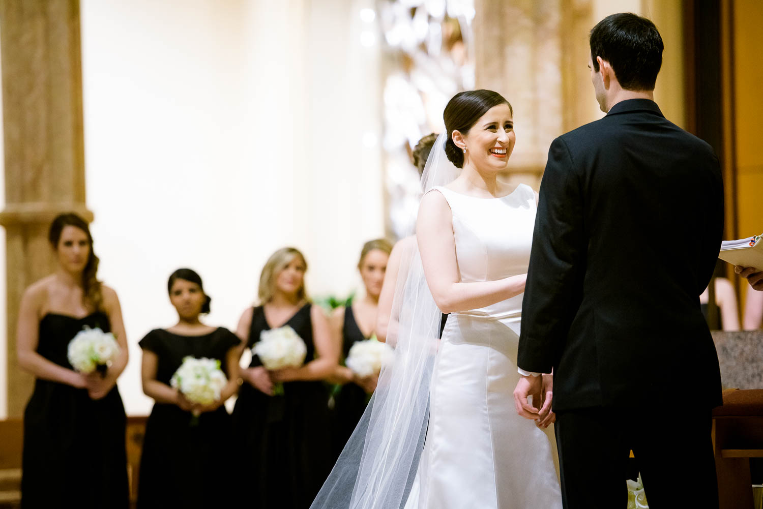 Holy Name Cathedral wedding ceremony.