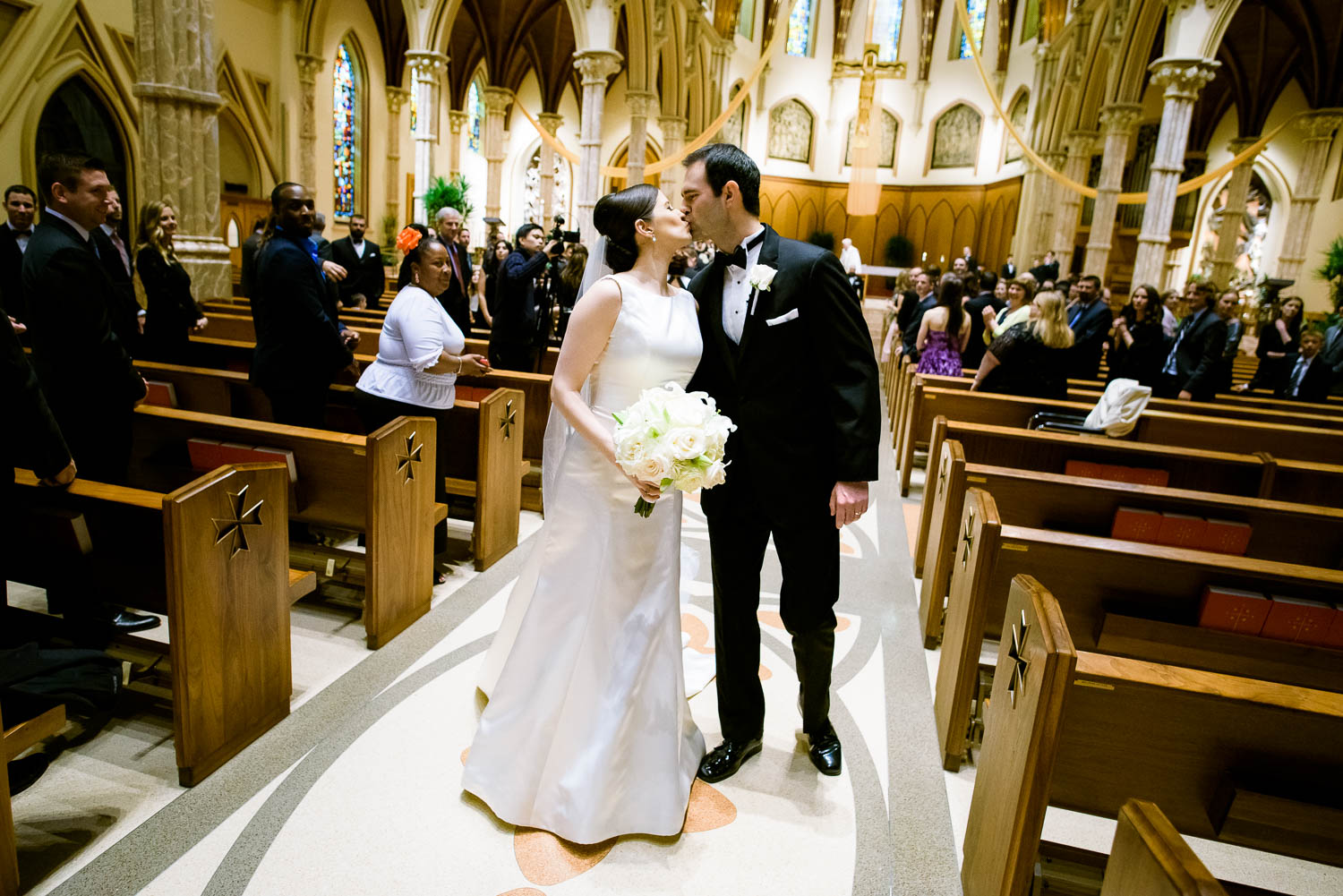 Holy Name Cathedral wedding ceremony.