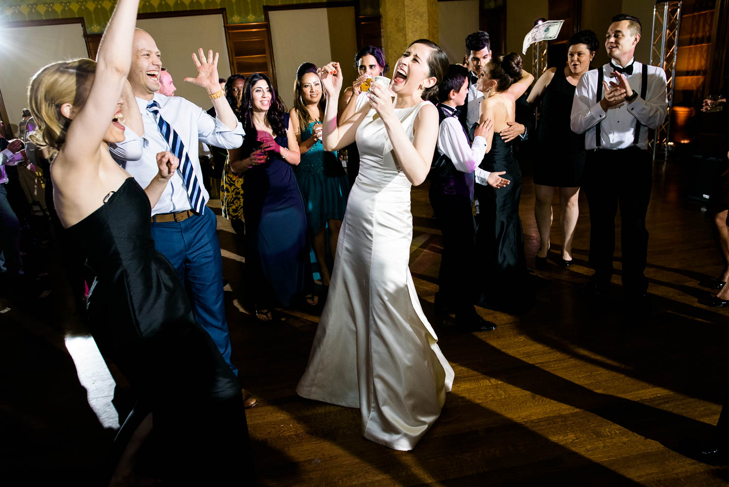 Art Institute of Chicago wedding in the Stock Exchange Room.