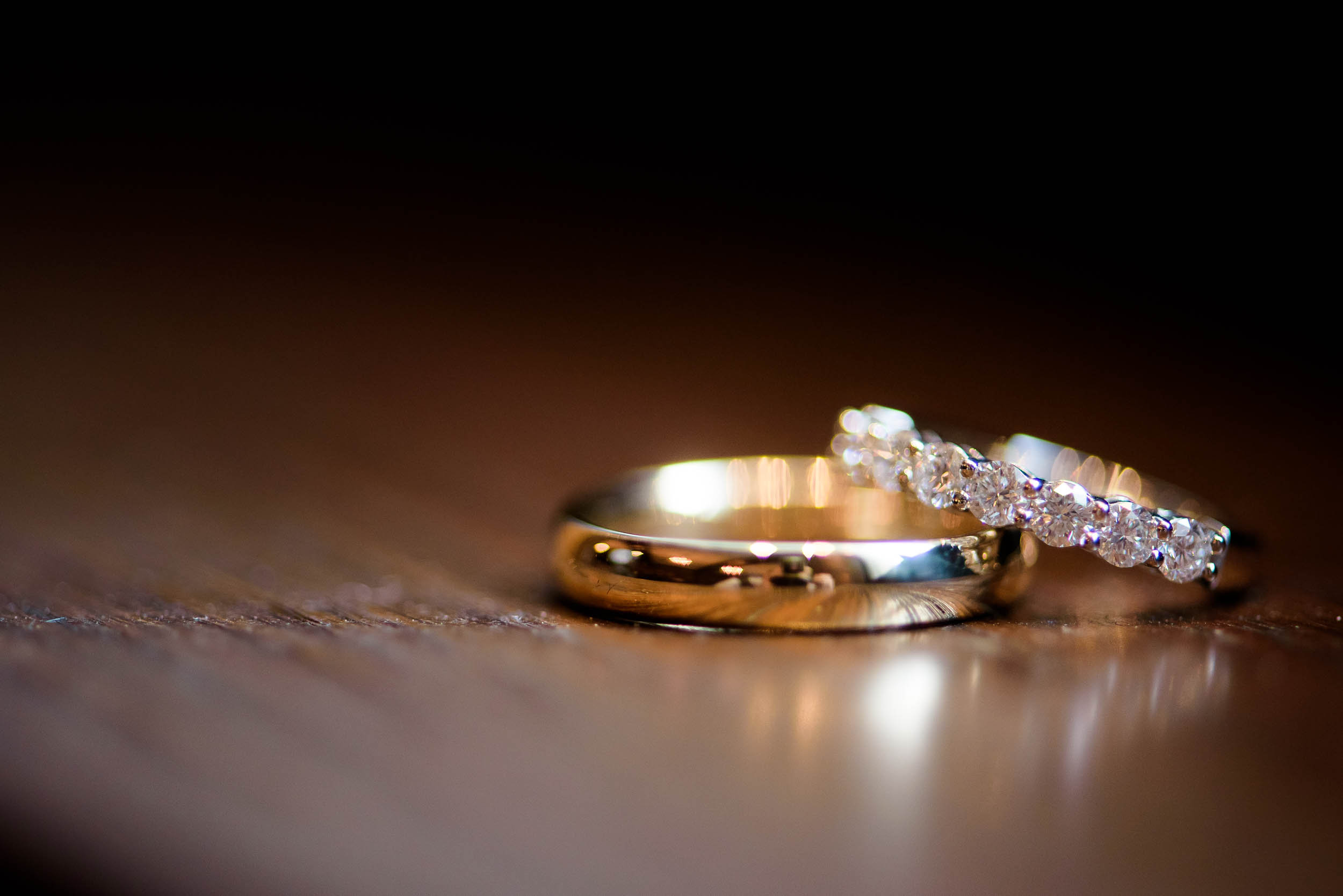 Ring detail photo during a Blackstone Chicago wedding.