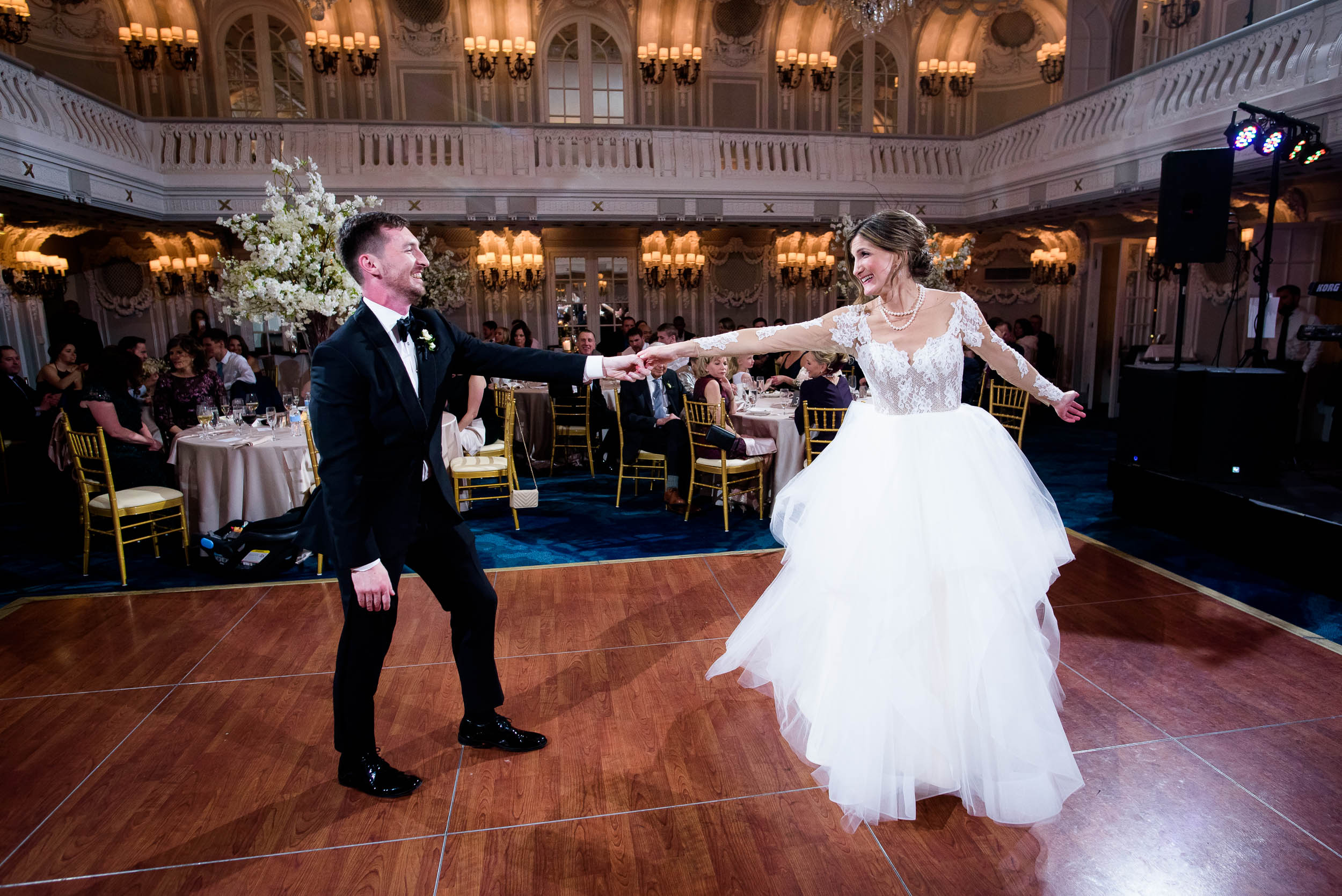 First dance during a Blackstone Chicago wedding.