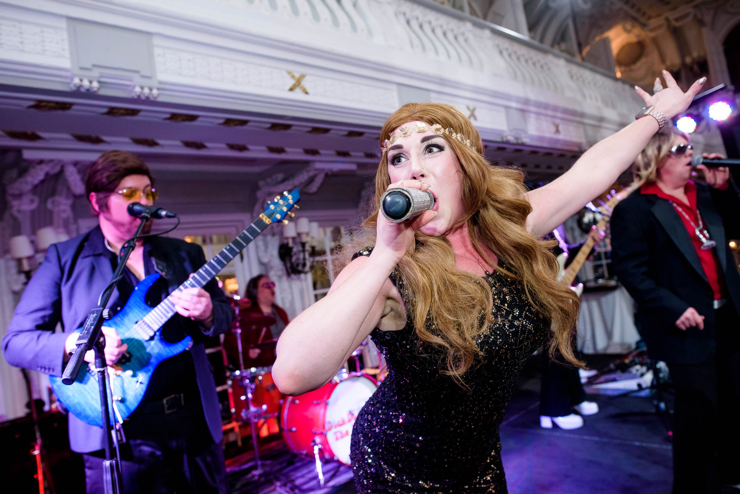 Dick Diamond and the Dusters during a Blackstone Chicago wedding.