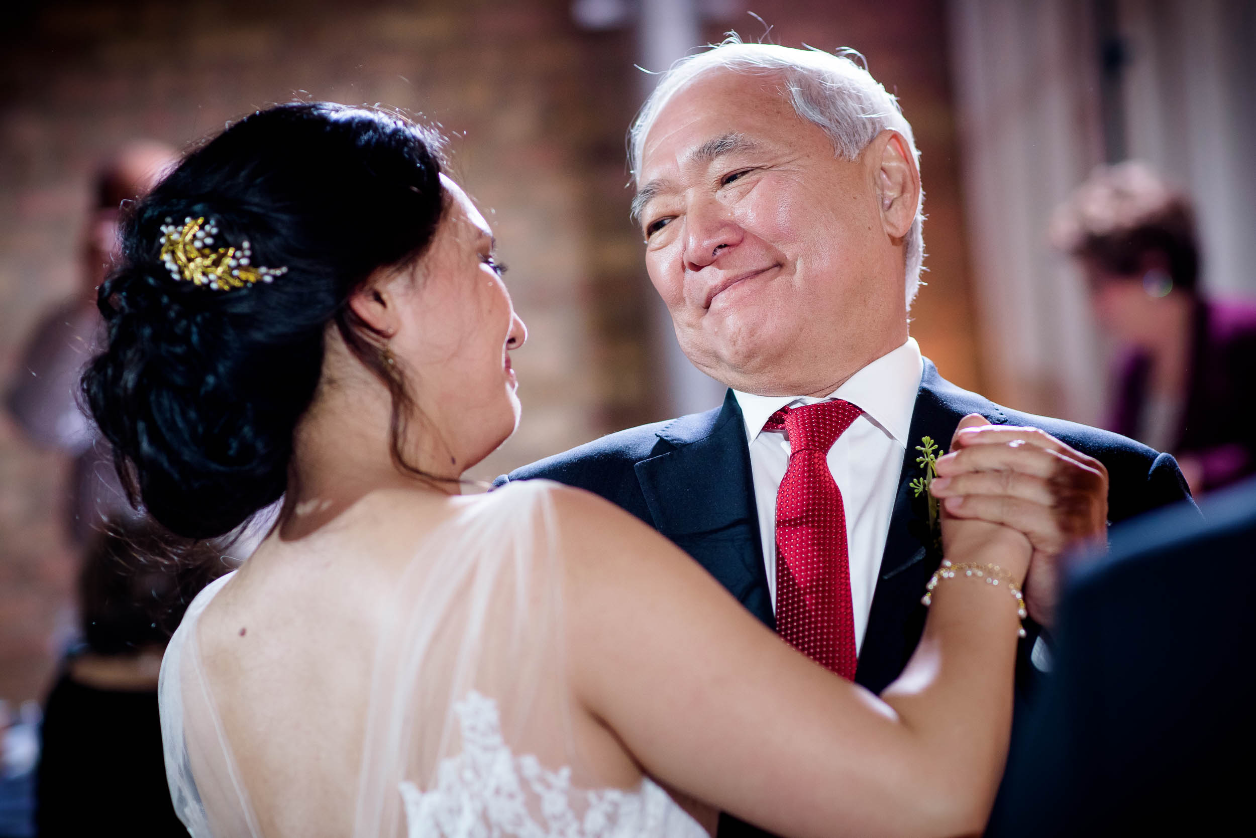Father daughter dance during a Loft on Lake Chicago wedding.