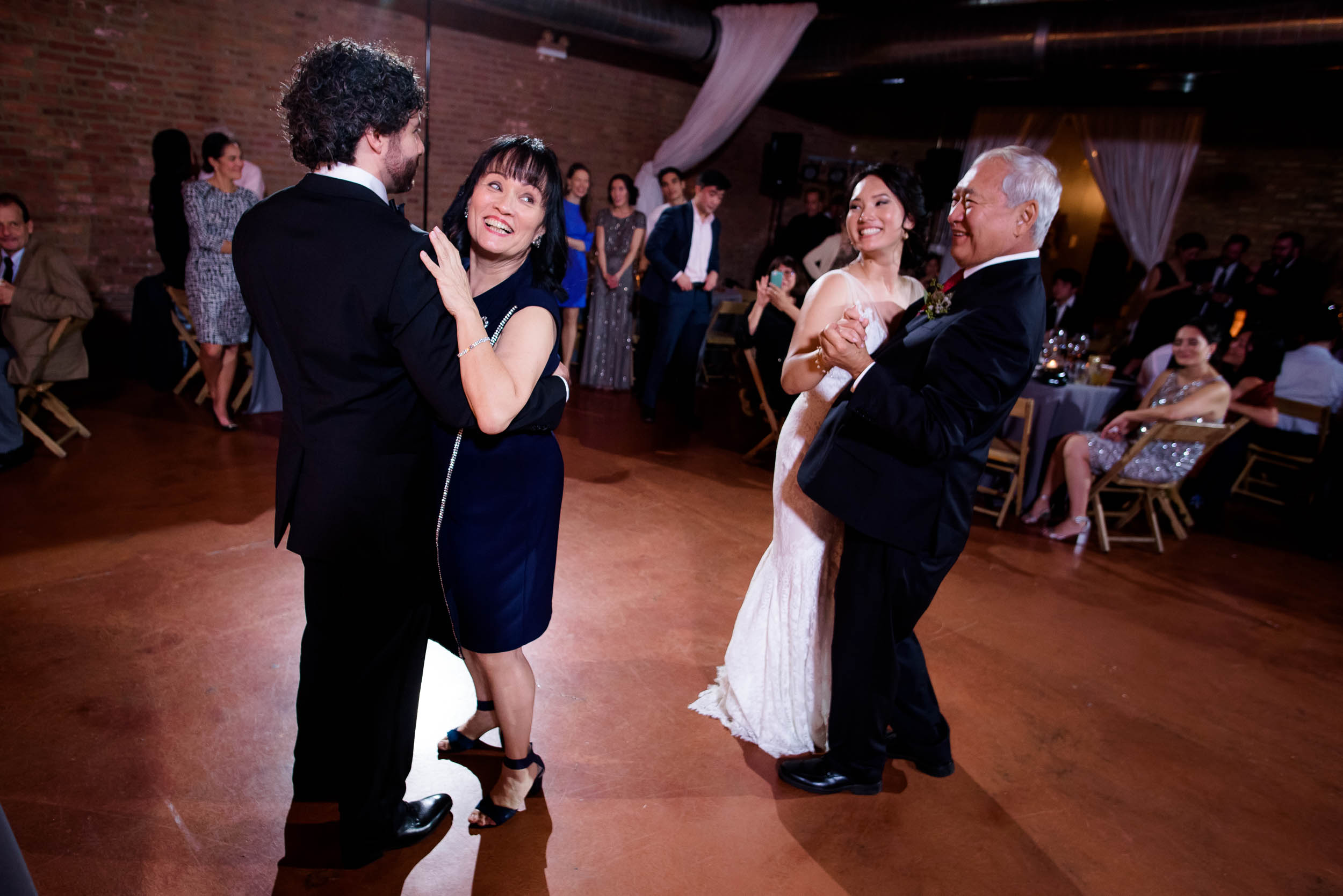 Parent dance during a Loft on Lake Chicago wedding.