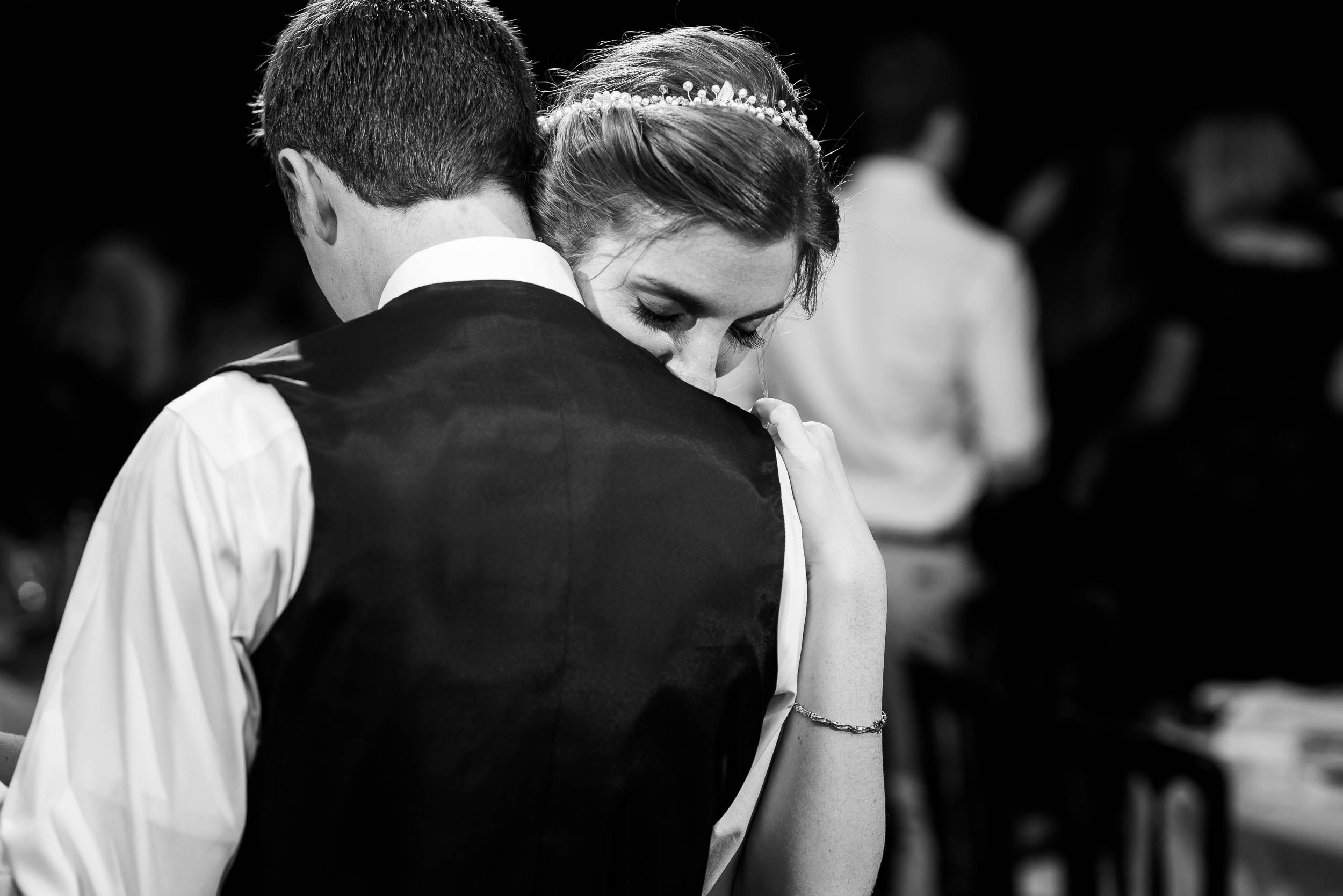 Bride and groom share a moment together during their Newberry Library wedding Chicago.