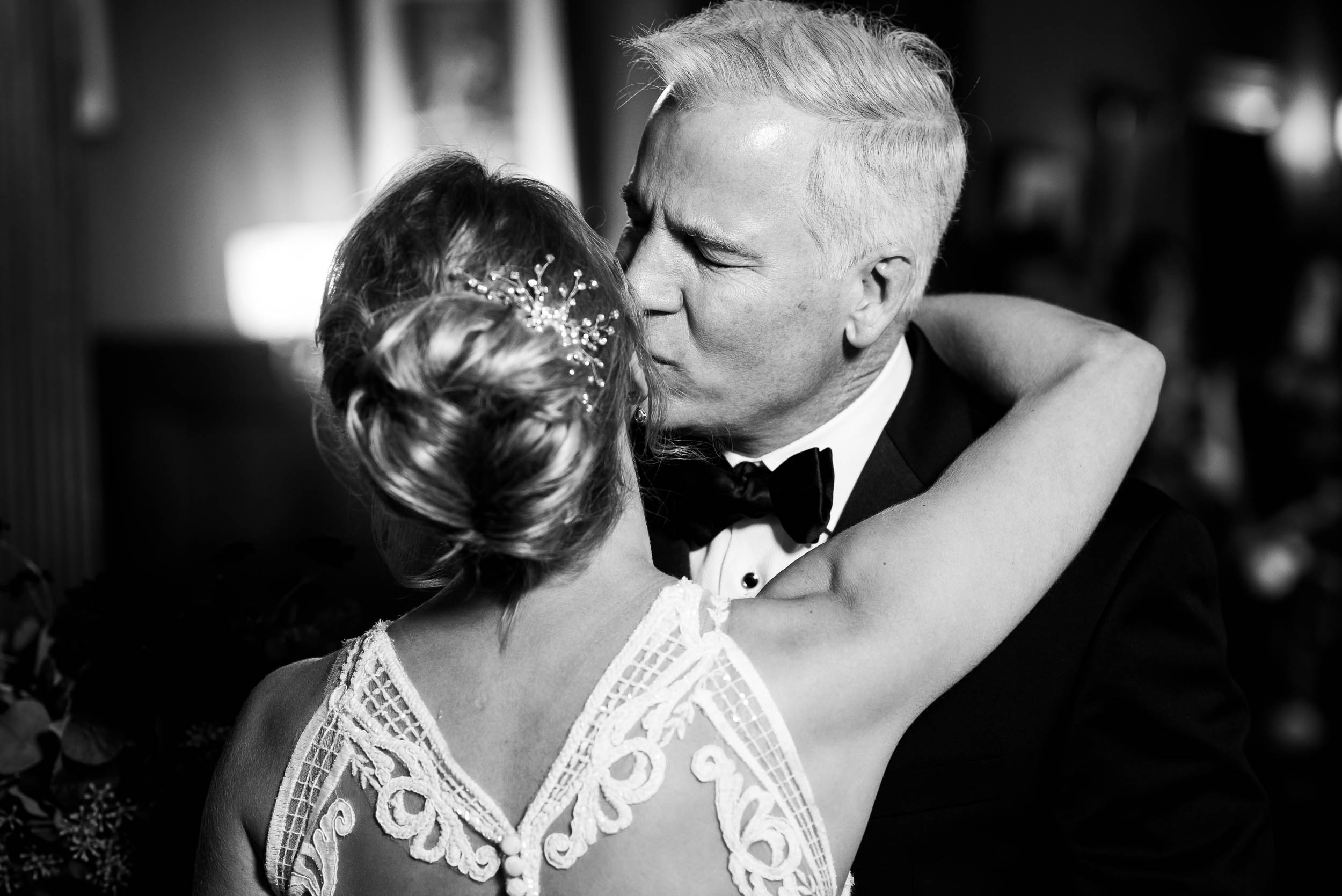 Father of the bride first look during a Glessner House Chicago wedding.