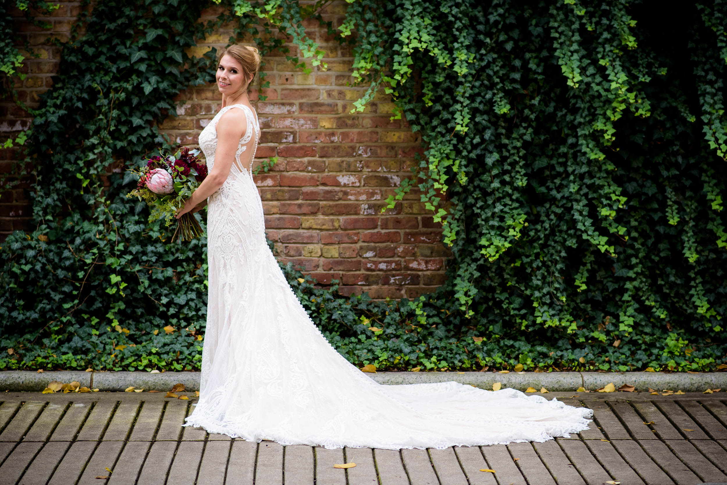 Bridal portrait during a Glessner House Chicago wedding.