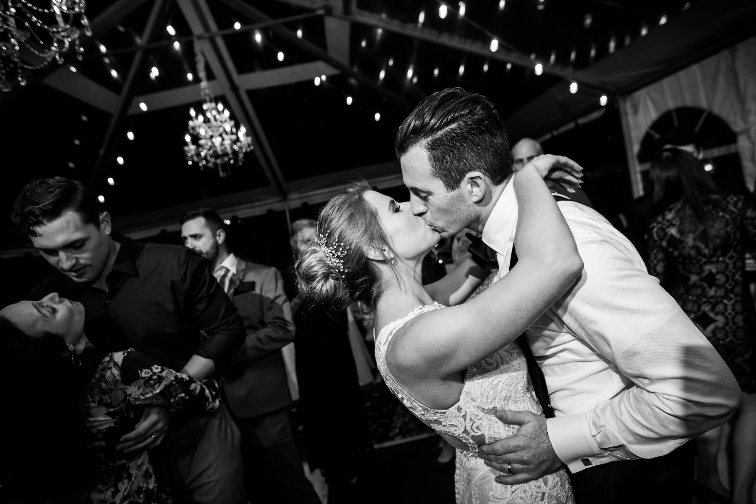 Bride and groom first dance during a Glessner House Chicago wedding reception.