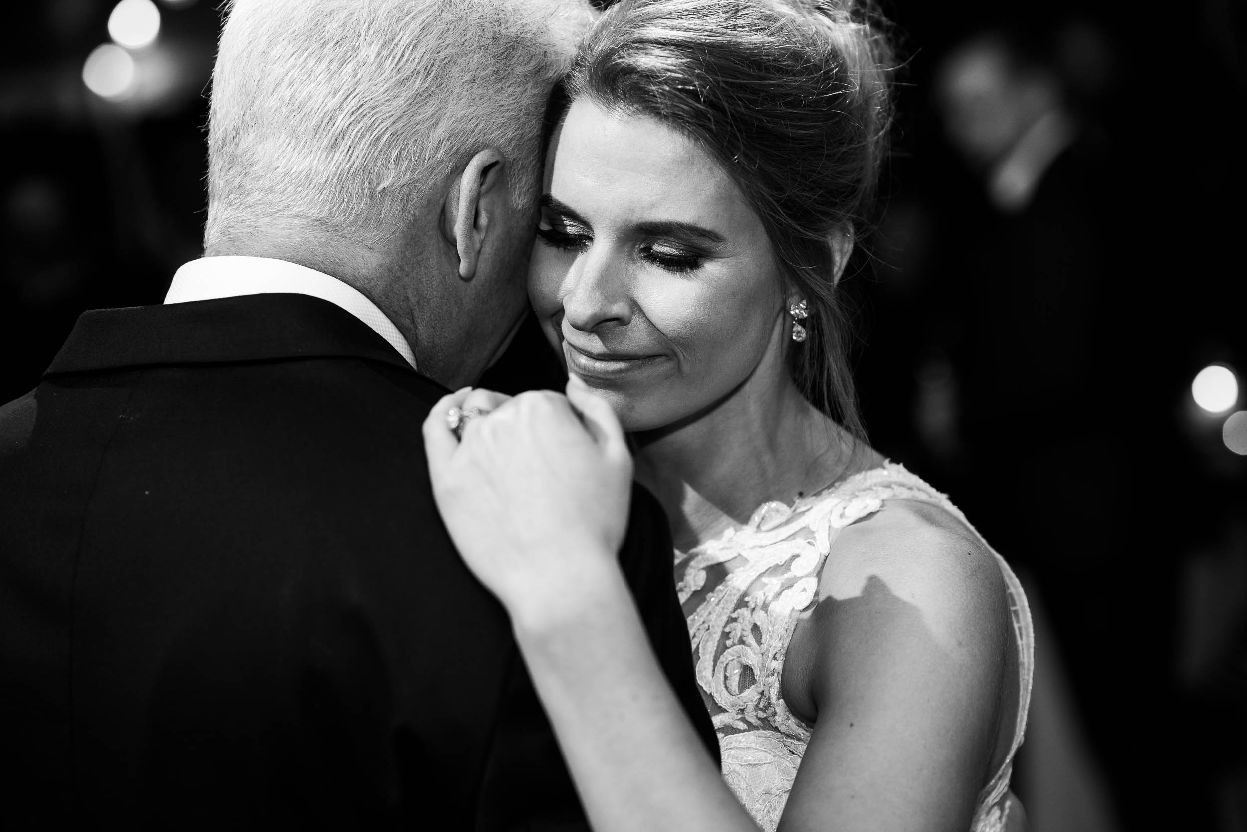 Father daughter dance during a Glessner House Chicago wedding reception.