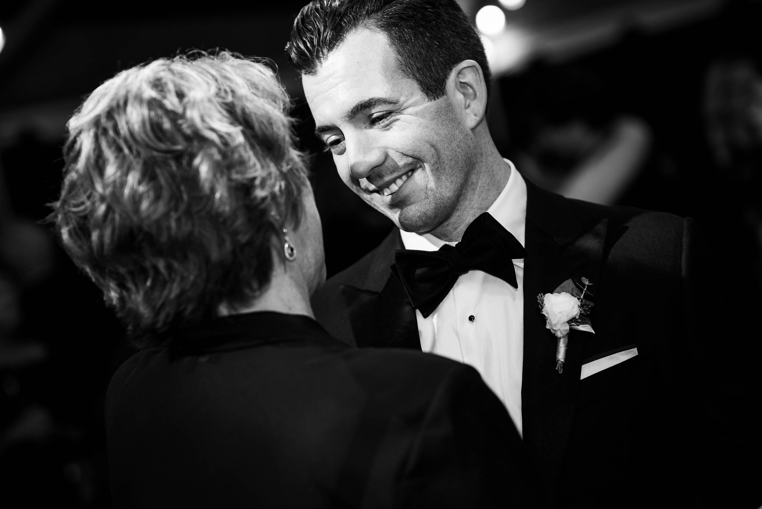Mother son dance during a Glessner House Chicago wedding reception.
