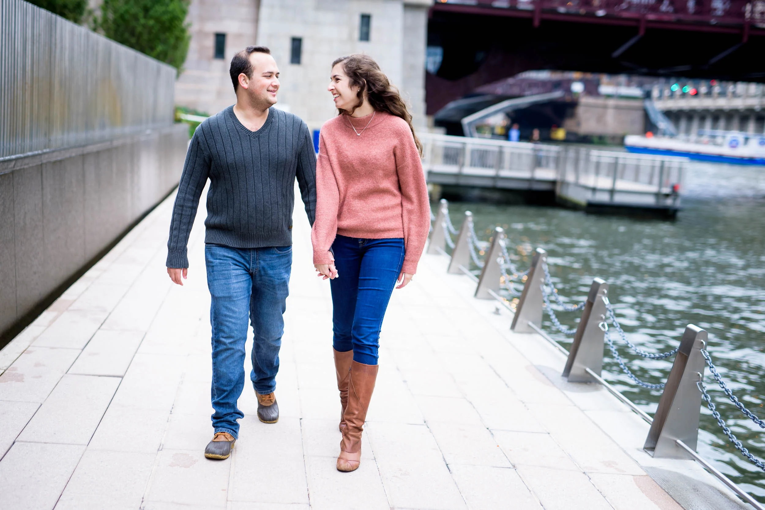 Downtown Chicago engagement session captured by J. Brown Photography. See more engagement photo ideas at jbrownphotography.com!