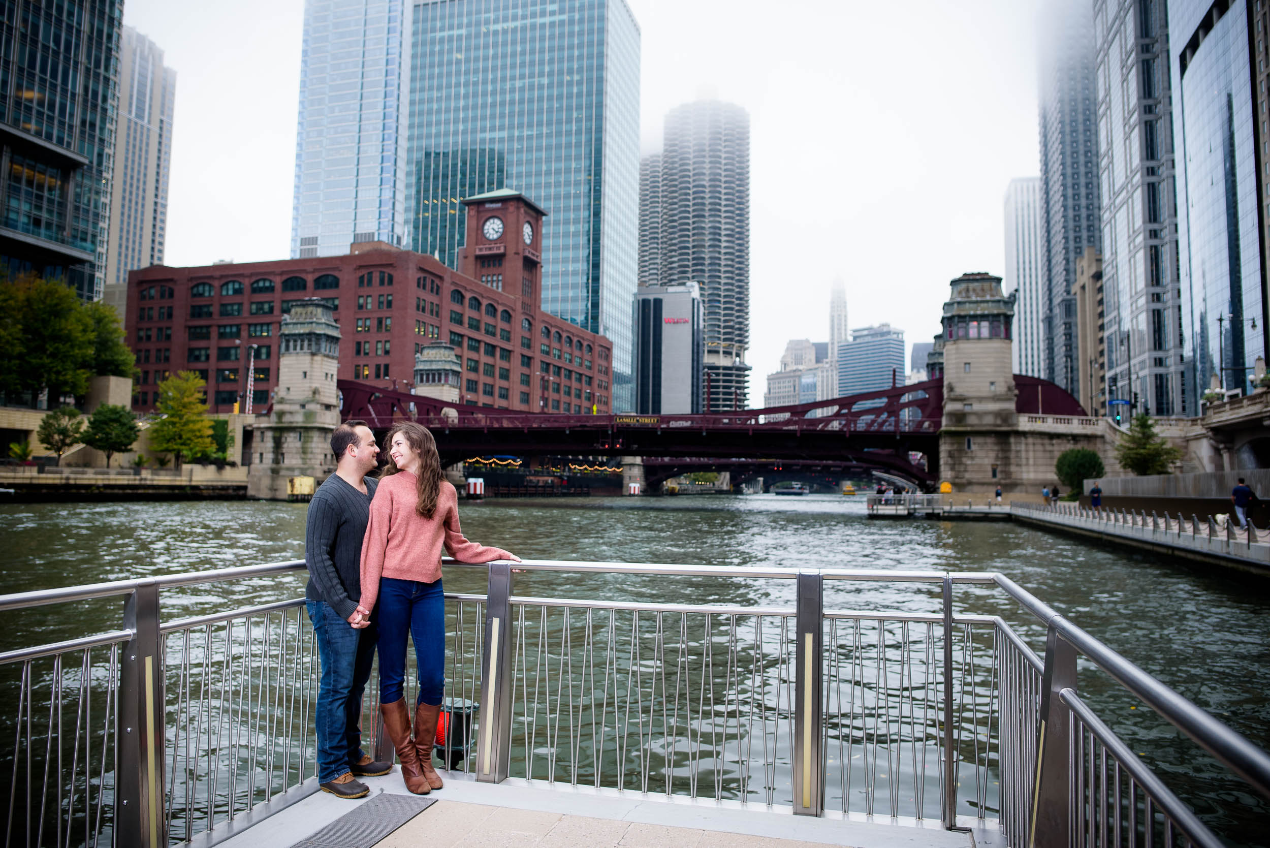 Downtown Chicago engagement session captured by J. Brown Photography. See more engagement photo ideas at jbrownphotography.com!