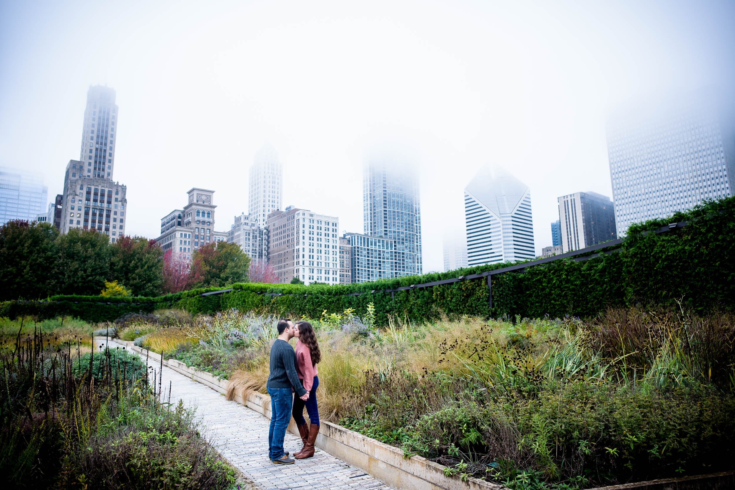 Downtown Chicago engagement session captured by J. Brown Photography. See more engagement photo ideas at jbrownphotography.com!