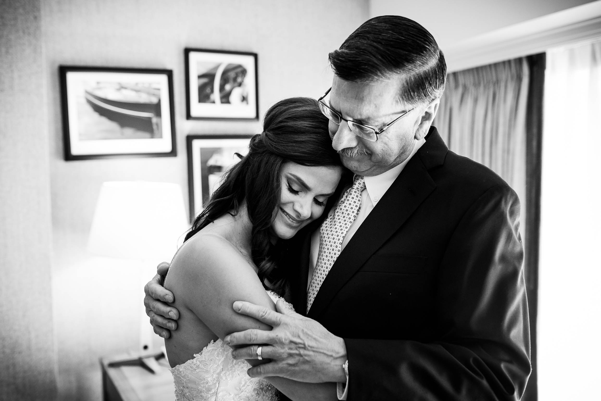 Father/daughter moment at Grand Geneve Resort Fall Chicago Wedding captured by J. Brown Photography. Visit jbrownphotography.com for more wedding inspiration!