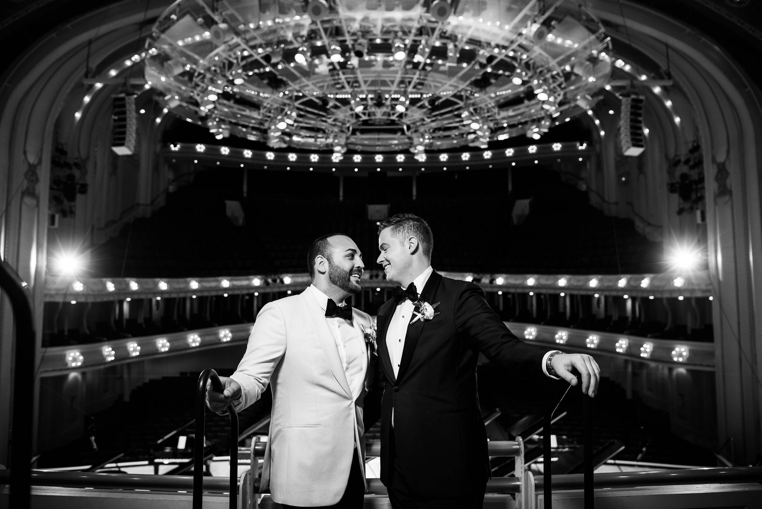 Same-sex, luxurious fall wedding at the Chicago Symphony Center captured by J. Brown Photography. See more wedding ideas at jbrownphotography.com!