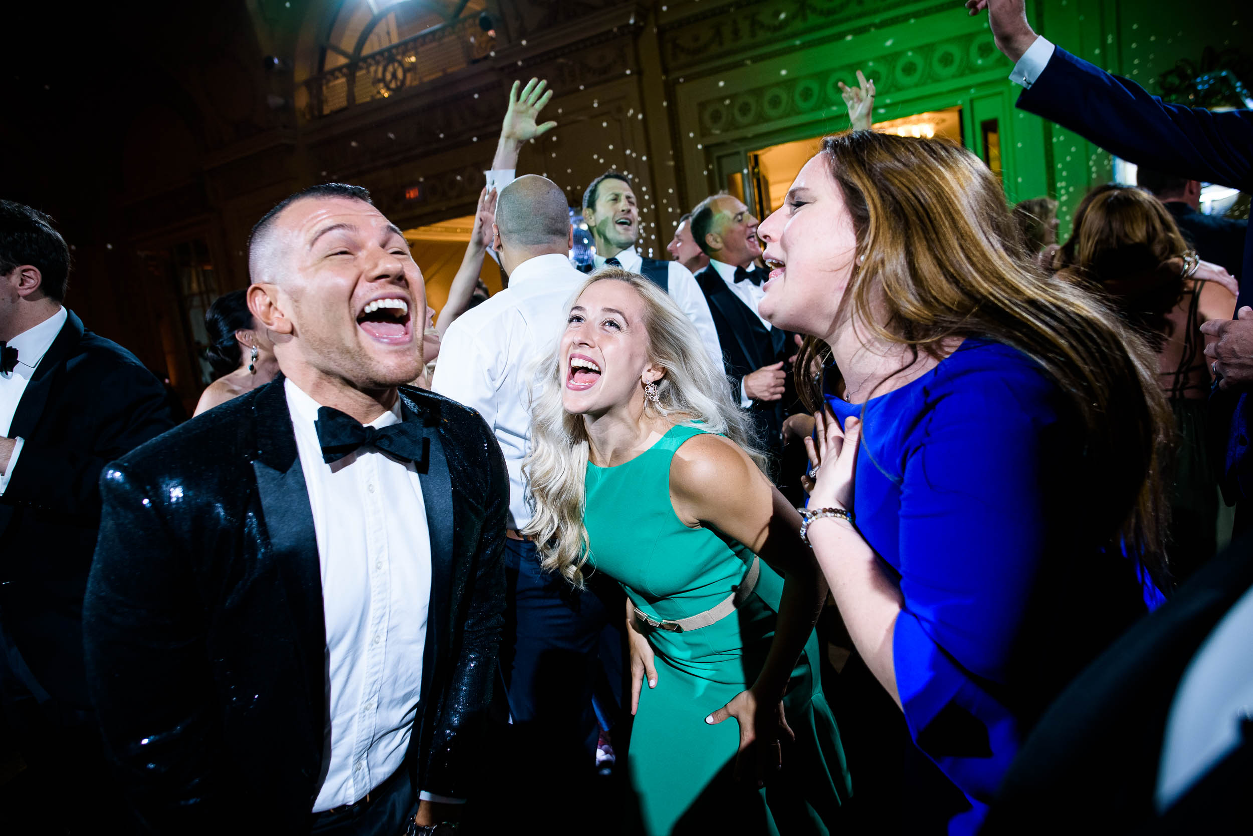 Fun wedding dancing photos for luxurious fall wedding at the Chicago Symphony Center captured by J. Brown Photography. See more wedding ideas at jbrownphotography.com!