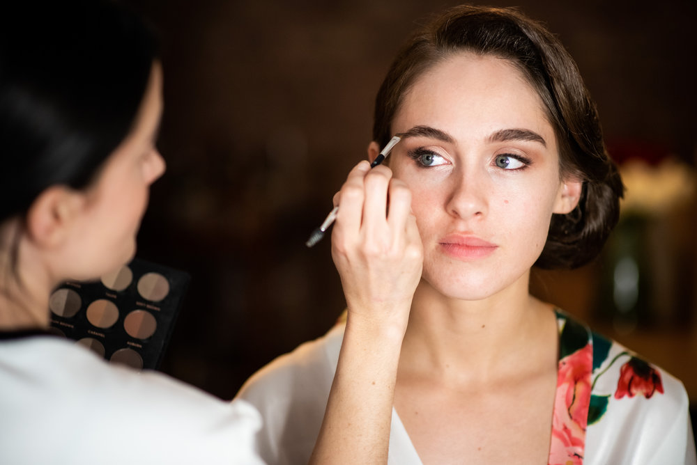 Wedding makeup for Carnivale Chicago wedding captured by J Brown Photography