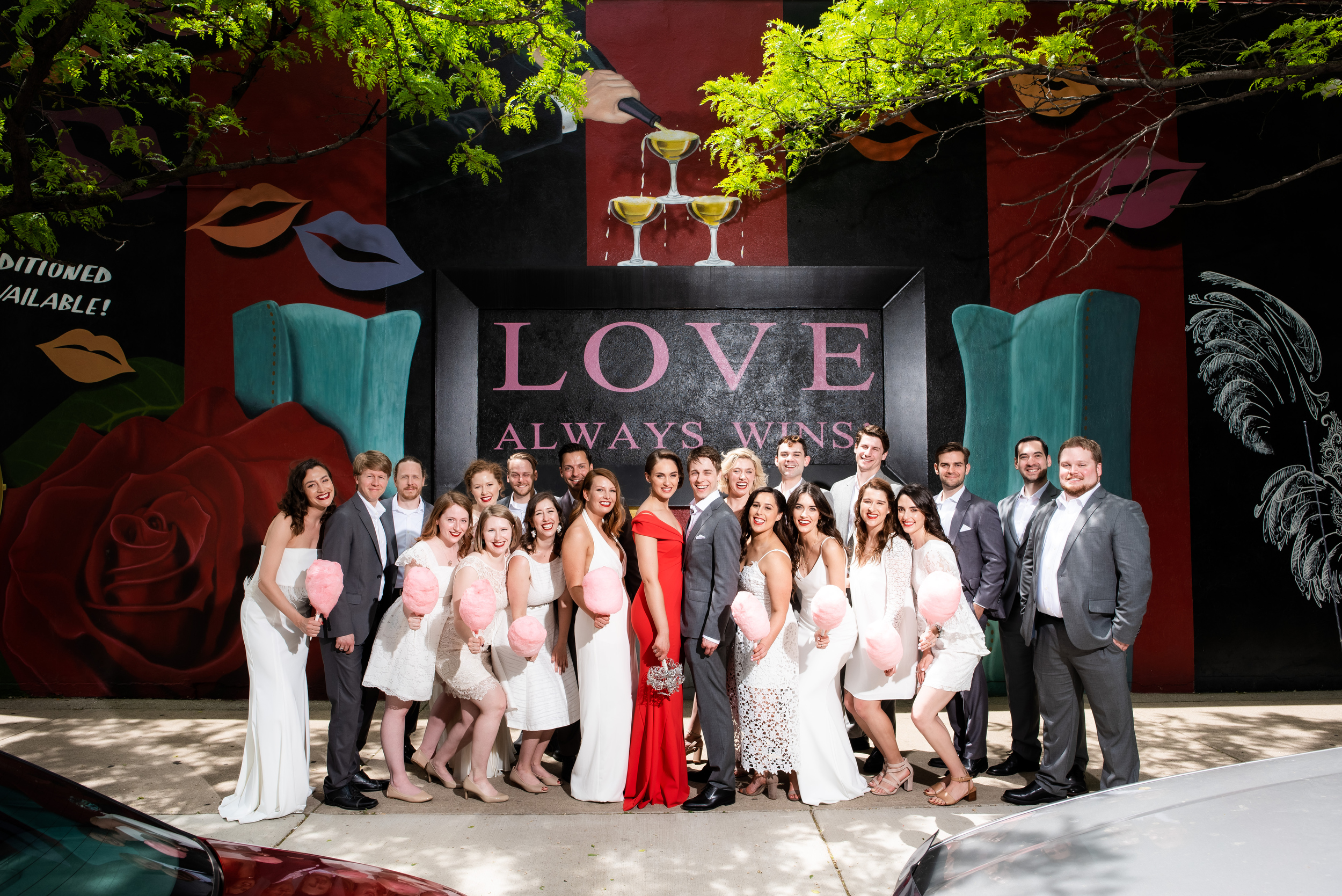 Outdoor wedding photos: Carnivale Chicago wedding captured by J Brown Photography