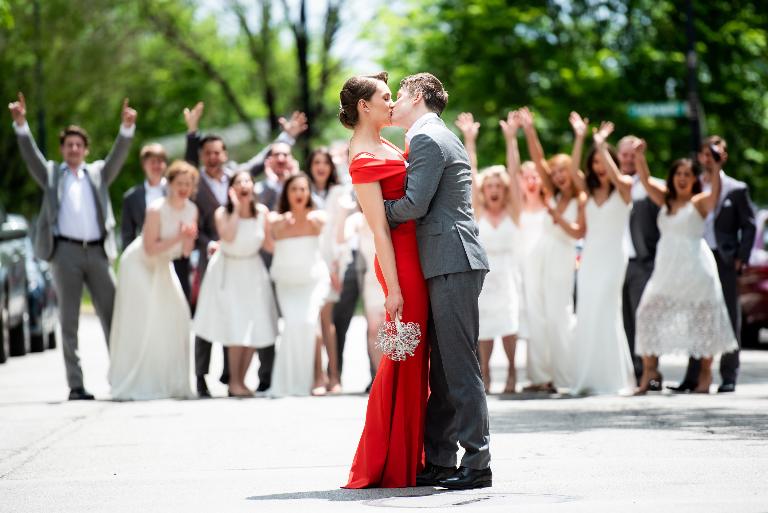 Fun wedding photo ideas for Carnivale Chicago wedding captured by J Brown Photography