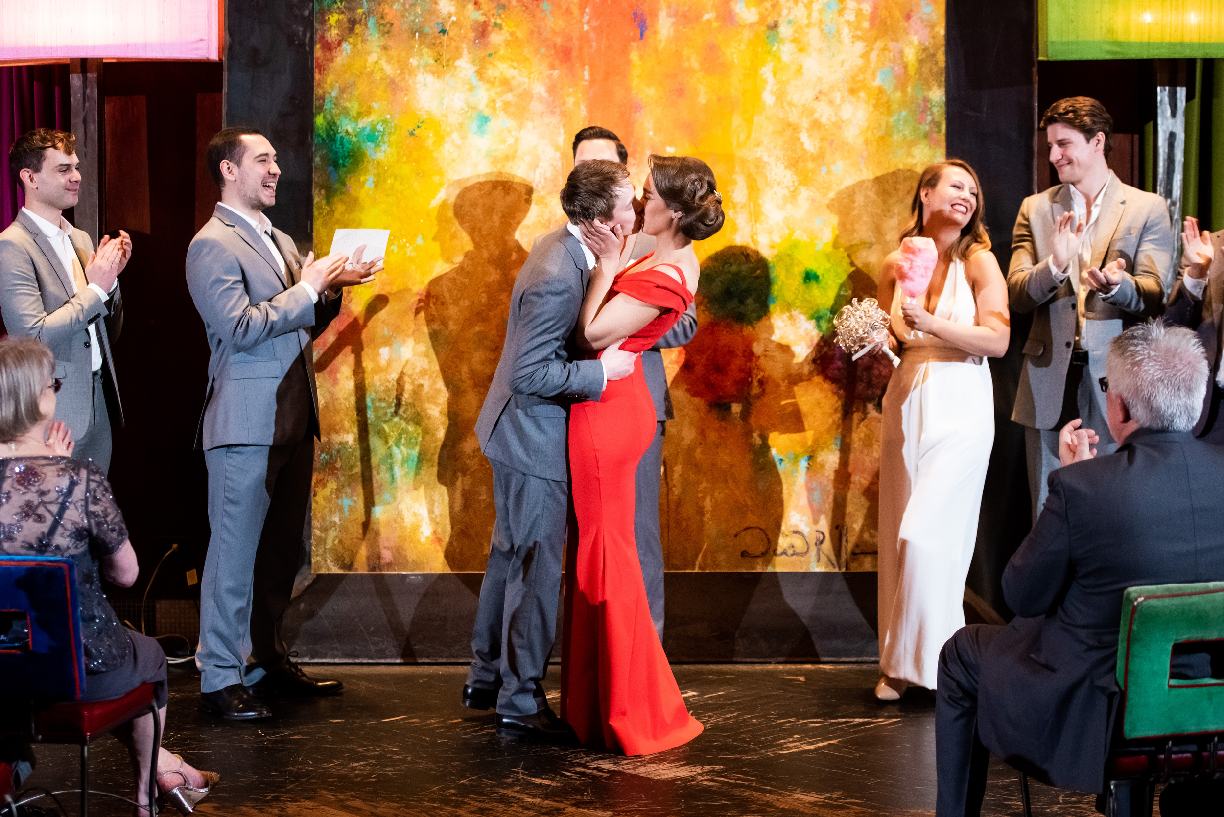 Colorful wedding ceremony venue: Carnivale Chicago wedding captured by J Brown Photography