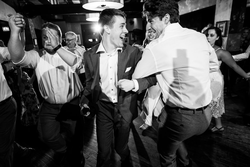 Black and white wedding dancing photos: Carnivale Chicago wedding captured by J Brown Photography