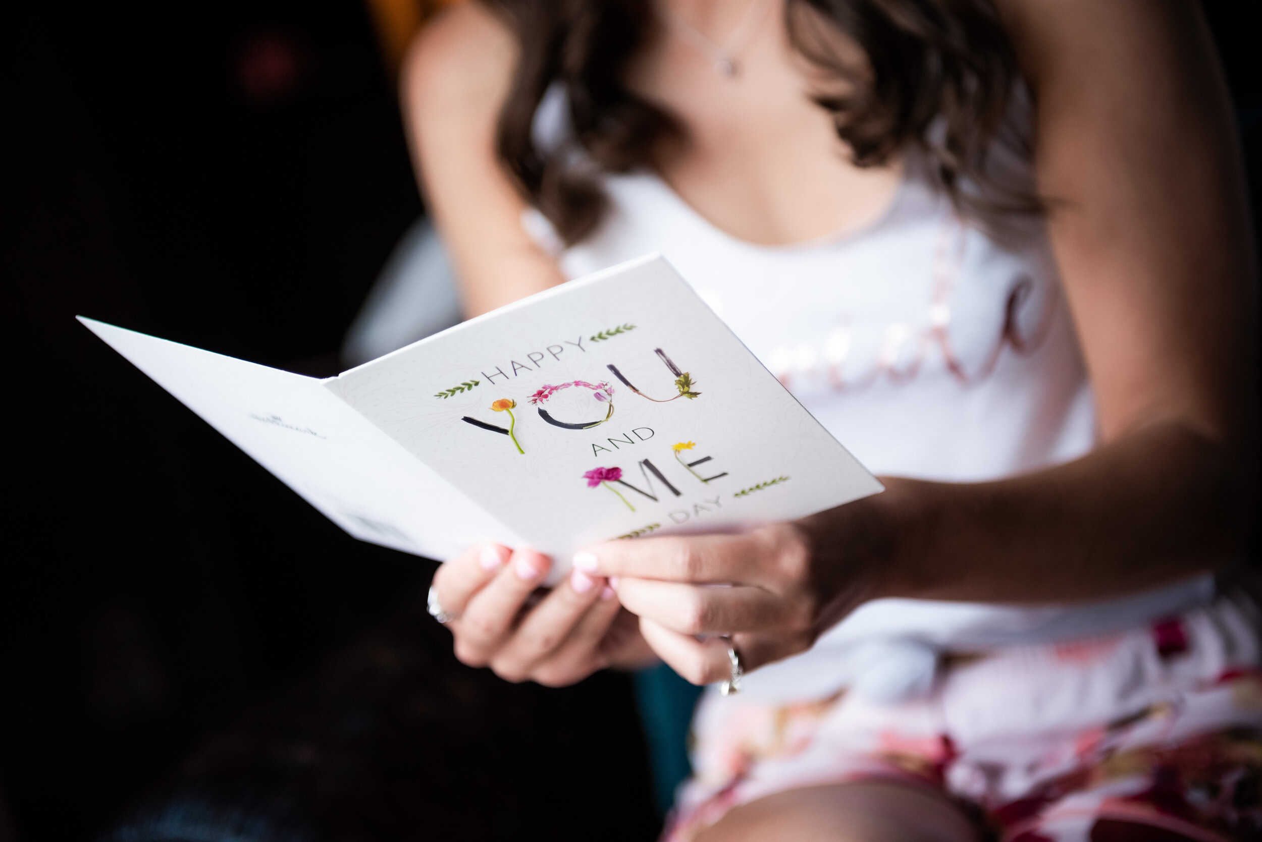 Wedding card from the groom: Loews Chicago Hotel Wedding captured by J. Brown Photography