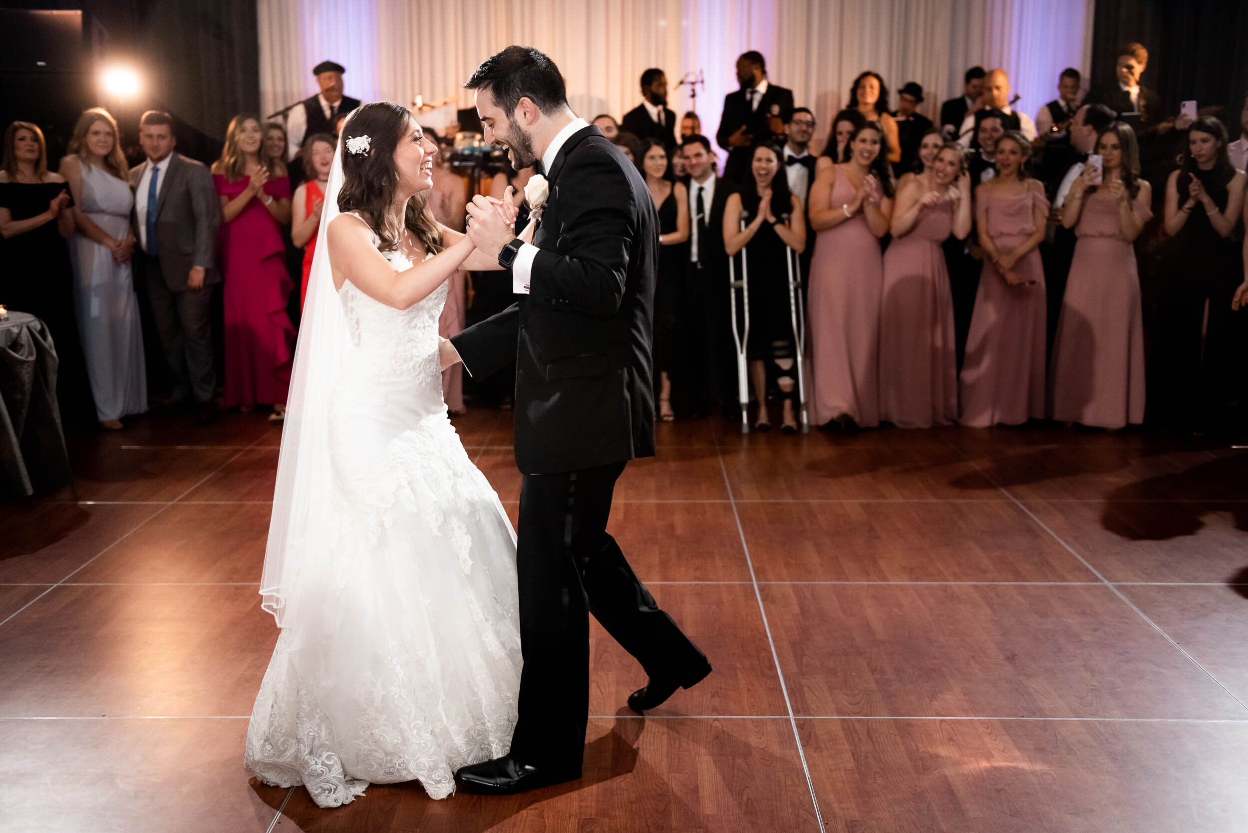 Wedding dancing photography: Loews Chicago Hotel Wedding captured by J. Brown Photography
