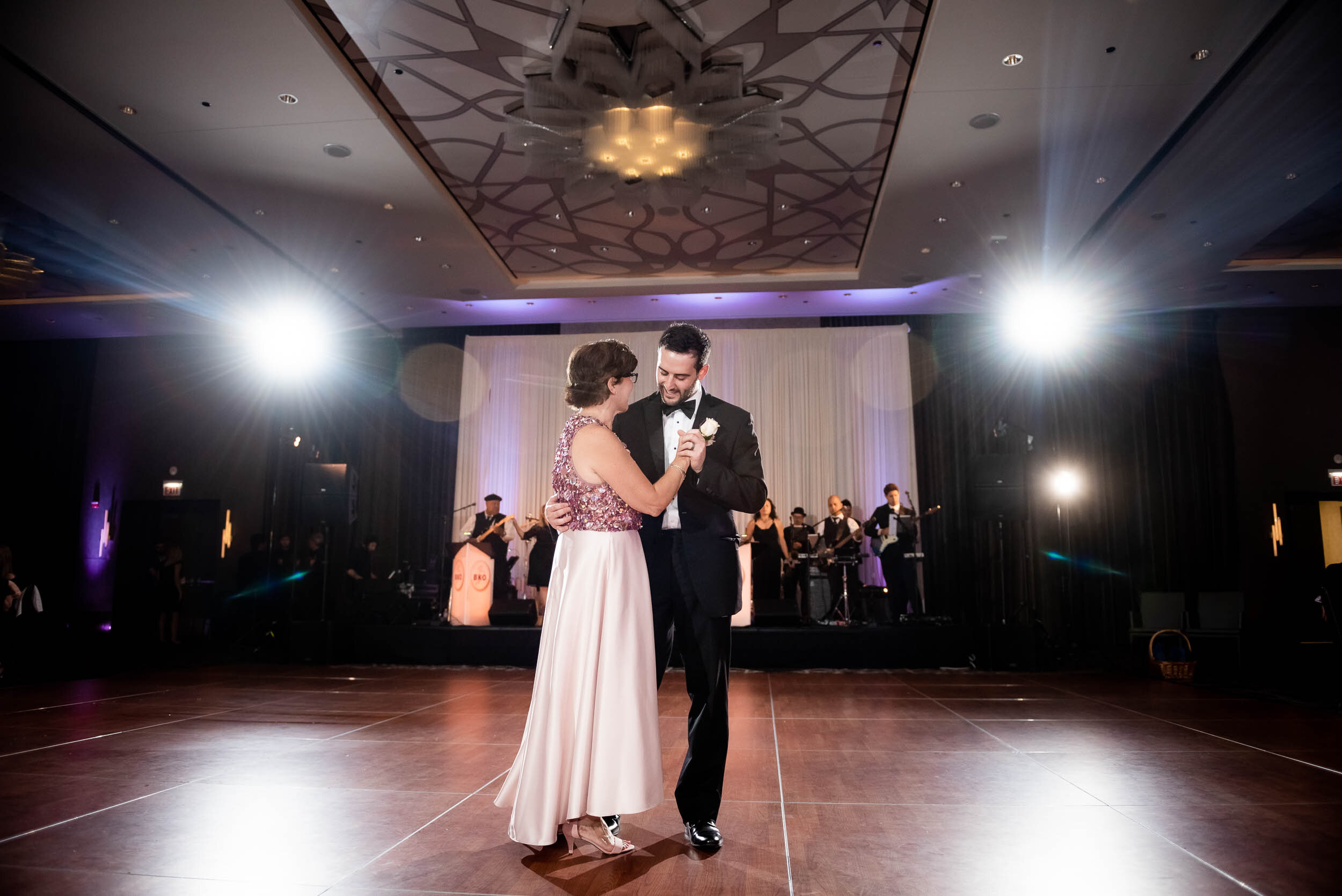 Mother son dance: Loews Chicago Hotel Wedding captured by J. Brown Photography