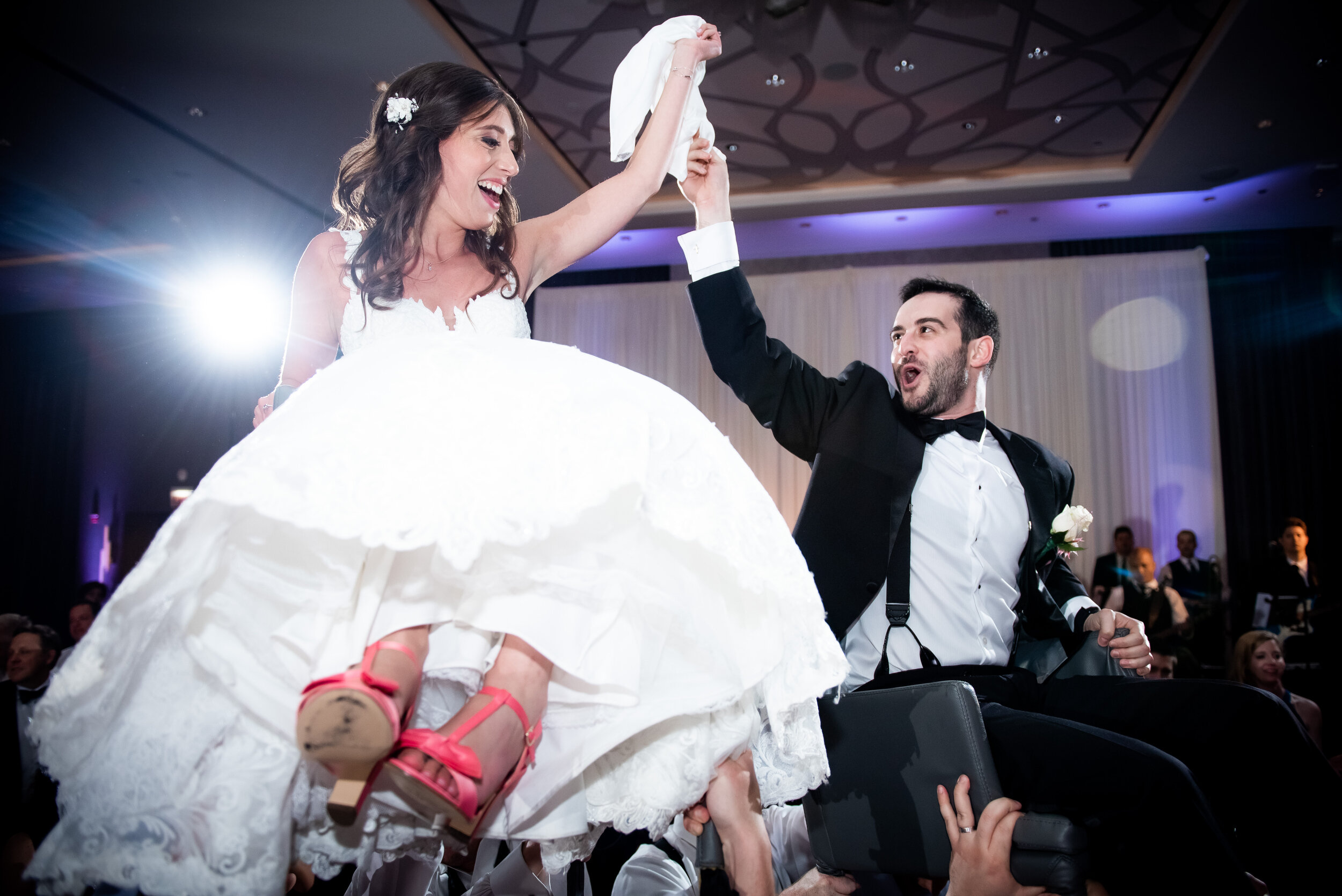 Wedding reception photography: Loews Chicago Hotel Wedding captured by J. Brown Photography