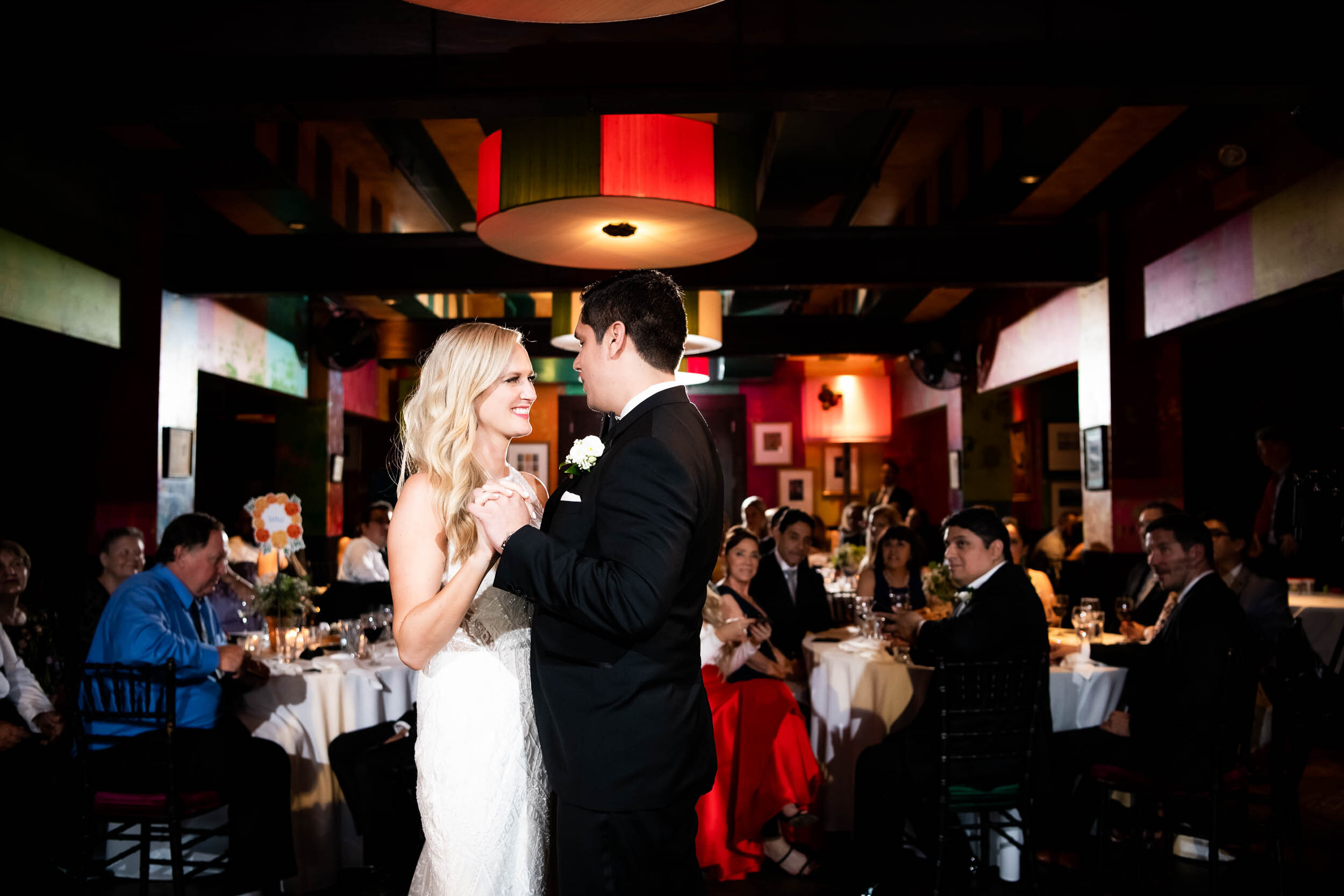 Wedding first dance: Carnivale Chicago Wedding captured by J. Brown Photography
