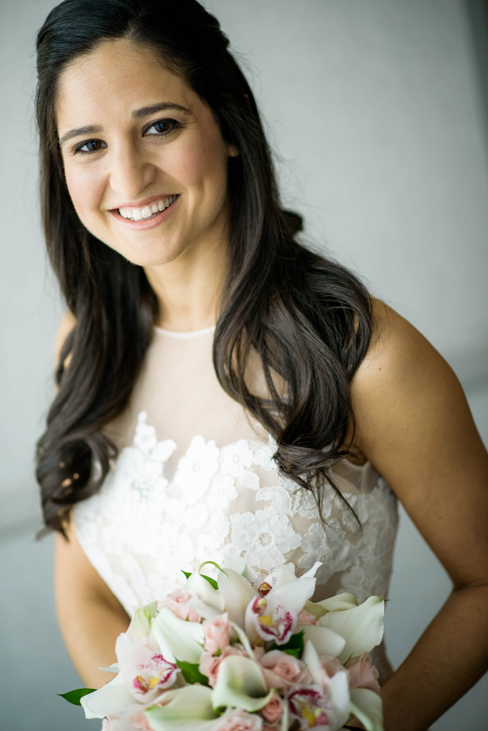 Wedding portrait of the bride during a Chevy Chase Country Club wedding by J. Brown Photography.