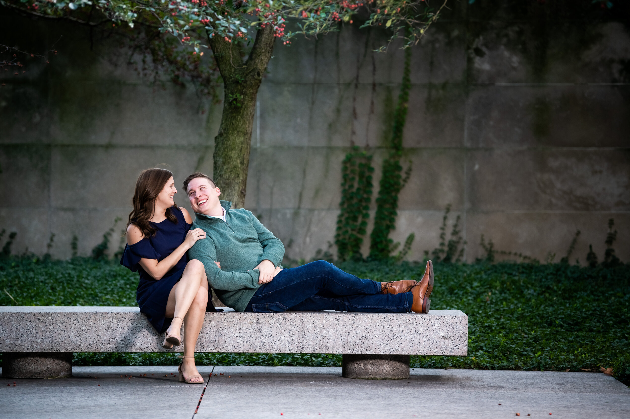 Fun creative engagement session at the Art Institute of Chicago.  