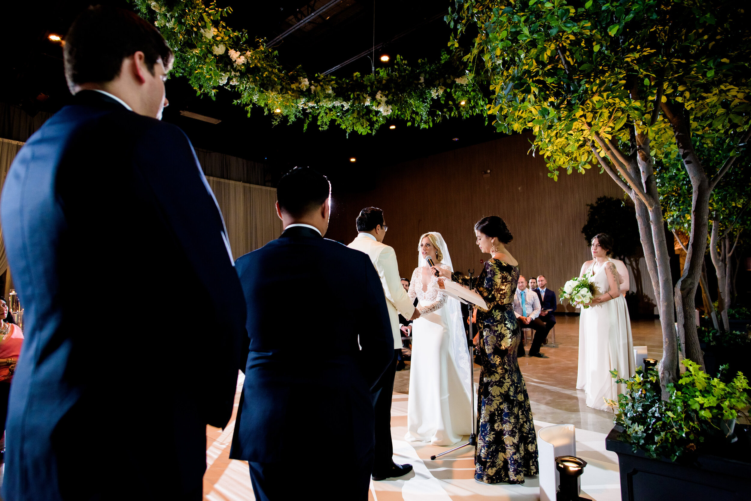 Wedding ceremony : Geraghty Chicago wedding photography captured by J. Brown Photography.