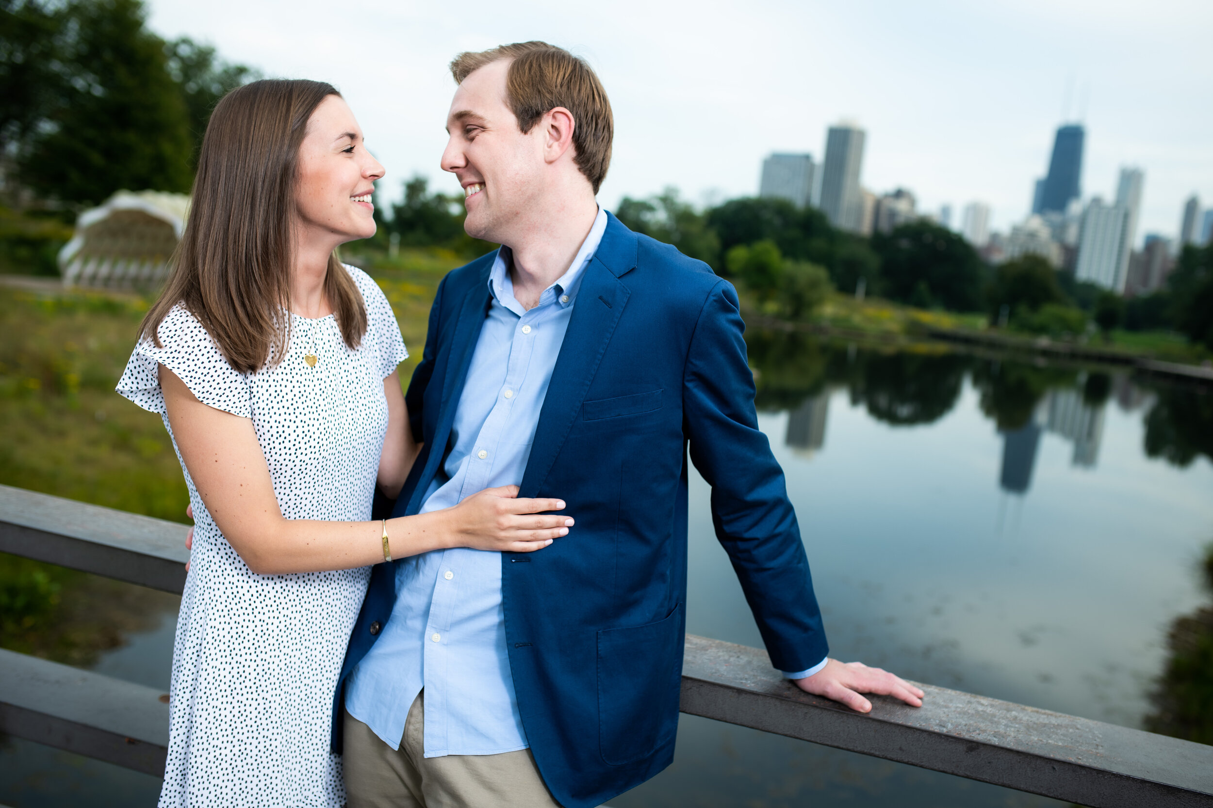 Lincoln Park Nature Boardwalk engagement photos by J. Brown Photography