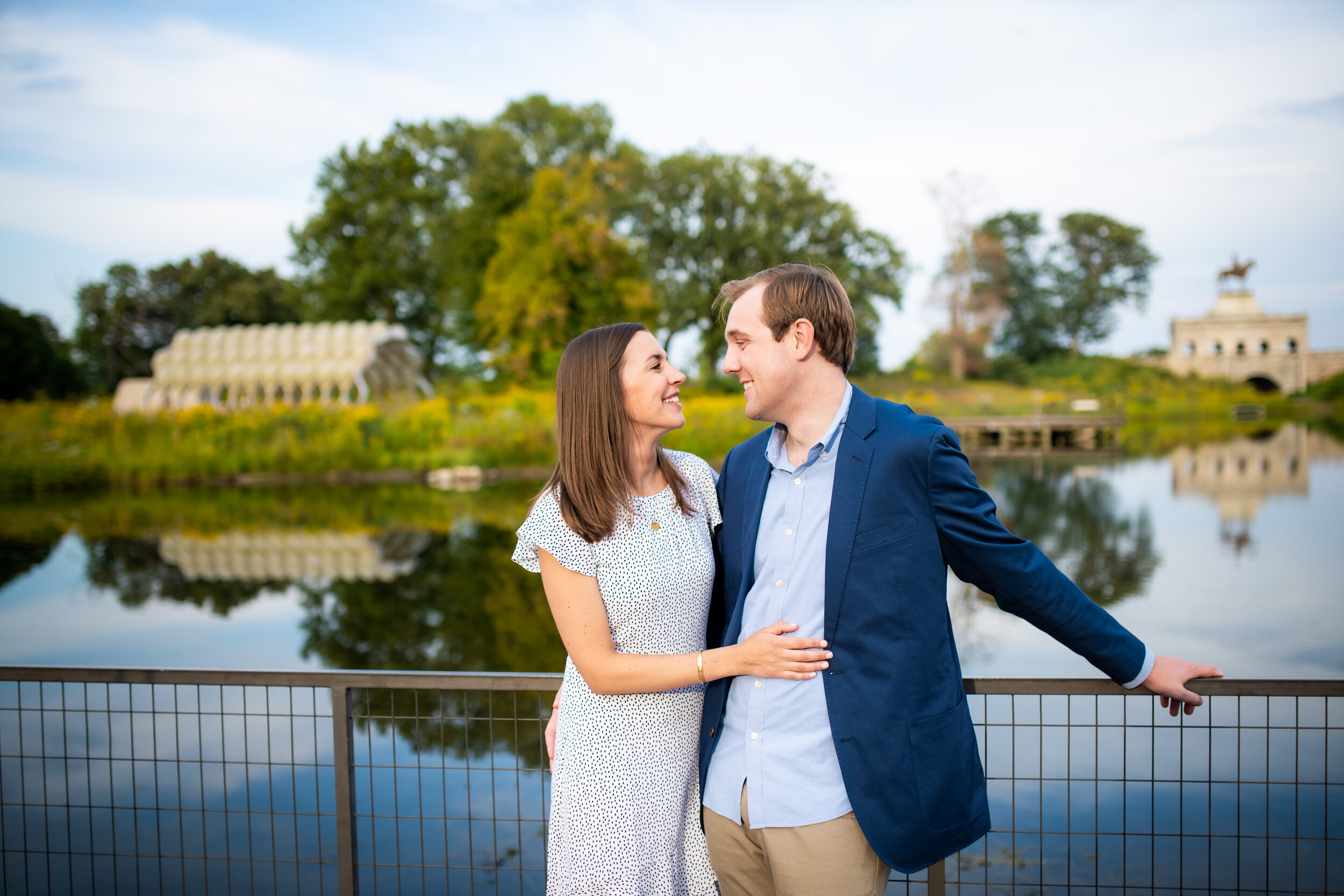 Lincoln Park Nature Boardwalk engagement photos by J. Brown Photography