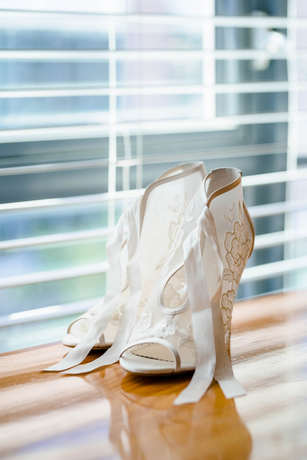 Wedding Day Photos | Ace Hotel | J. Brown Photography | detail photo of bride's shoes.