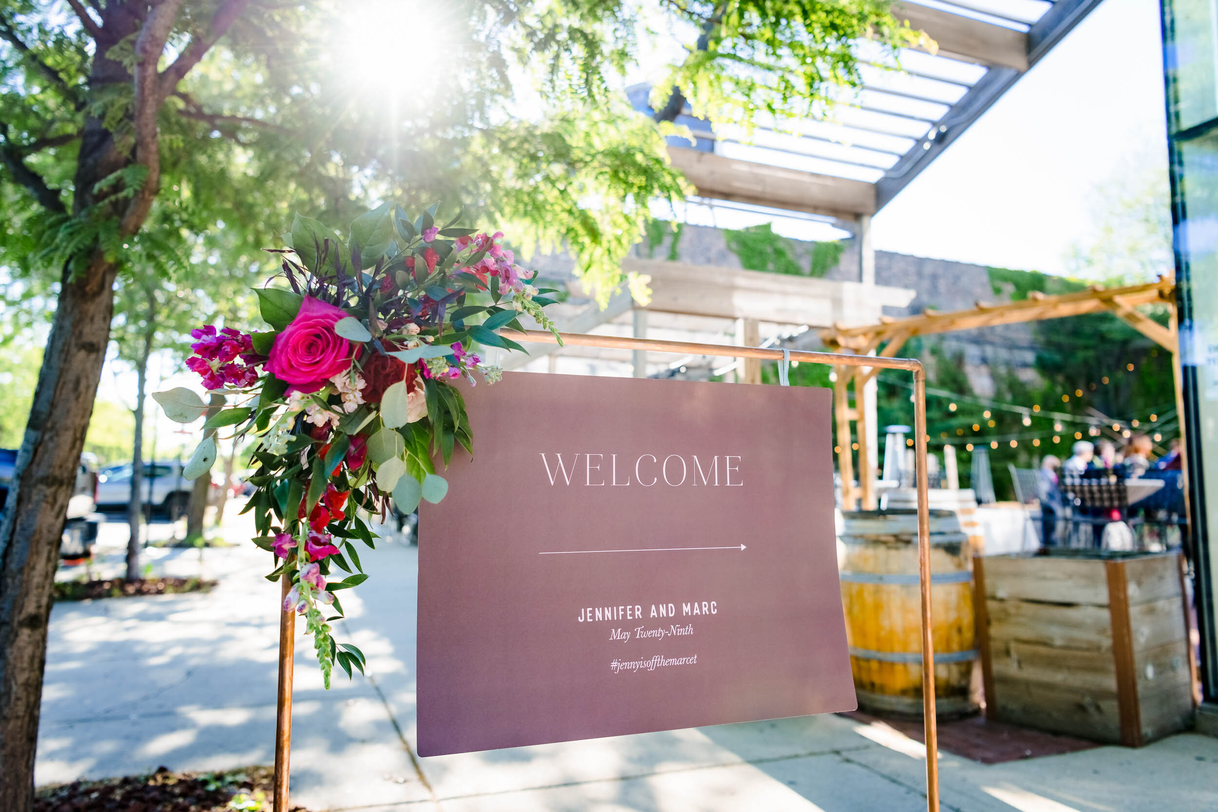 Wedding Day Photos | City Winery | J. Brown Photography | photo of ceremony site.