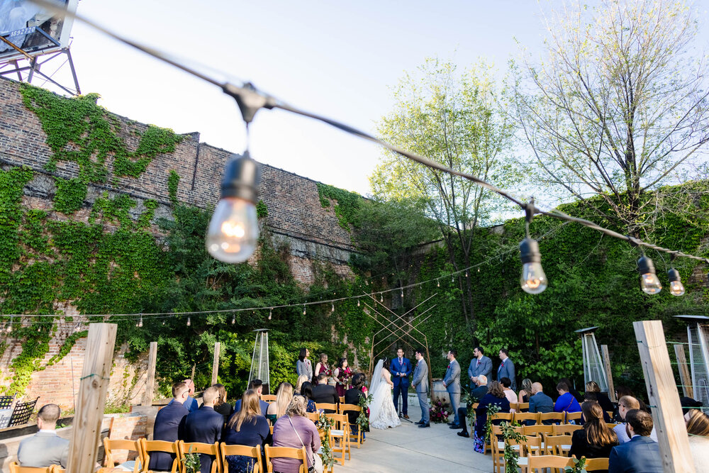 Top Wedding Photographers Near Me | City Winery | J. Brown Photography | outdoor wedding ceremony.