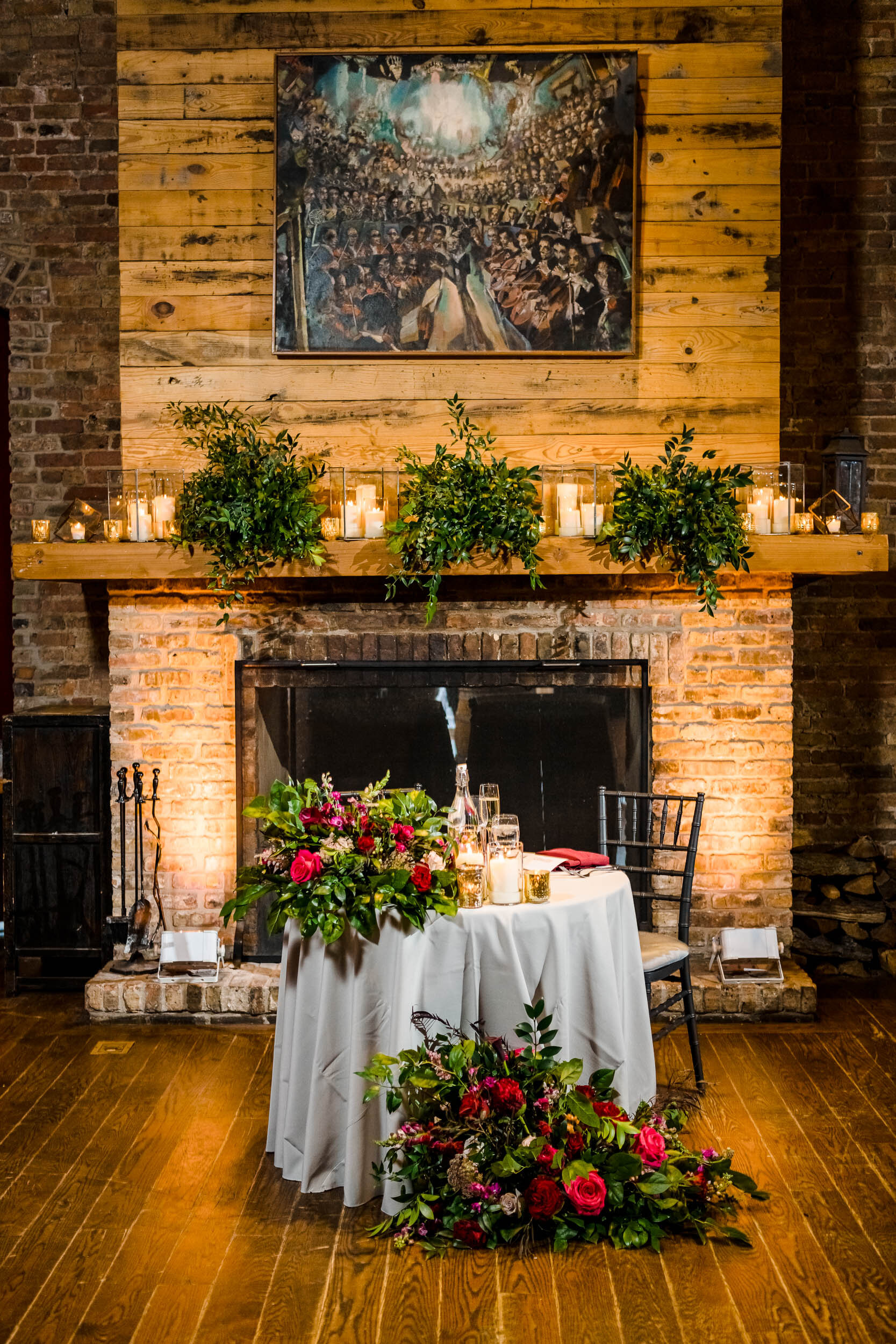 Wedding Day Photos | City Winery | J. Brown Photography | photo of wedding reception decor.