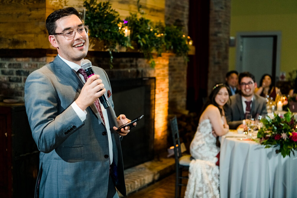 Top Wedding Photographers Near Me | City Winery | J. Brown Photography | best man speech.