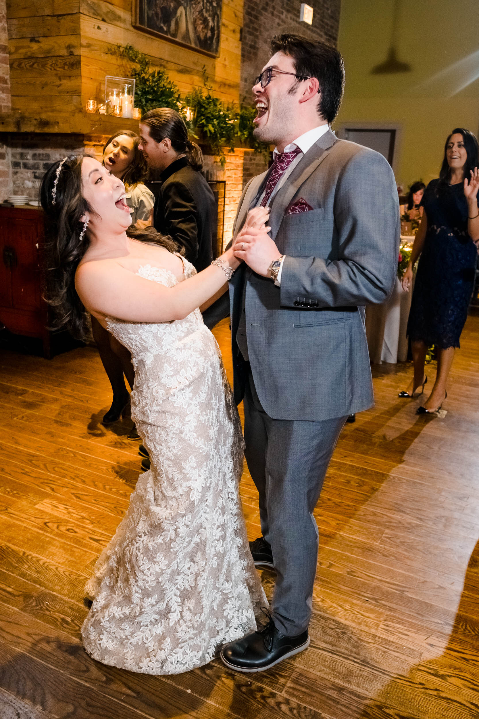 Wedding Day Photos | City Winery | J. Brown Photography | bride and groom dance during their reception.