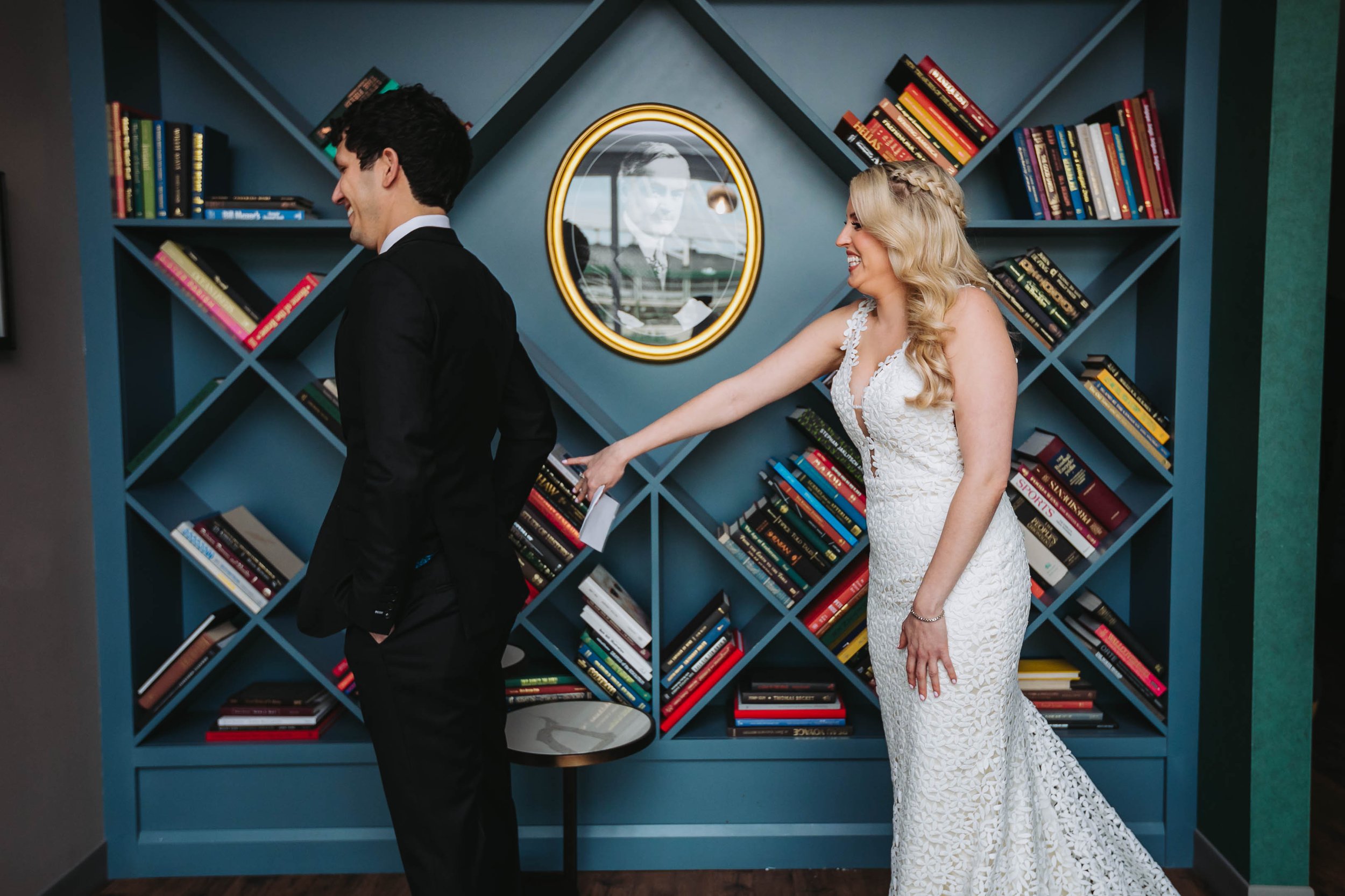 Wedding Day Photos | Ravenswood Event Center | J. Brown Photography | bride and groom first look Hotel Zachary
