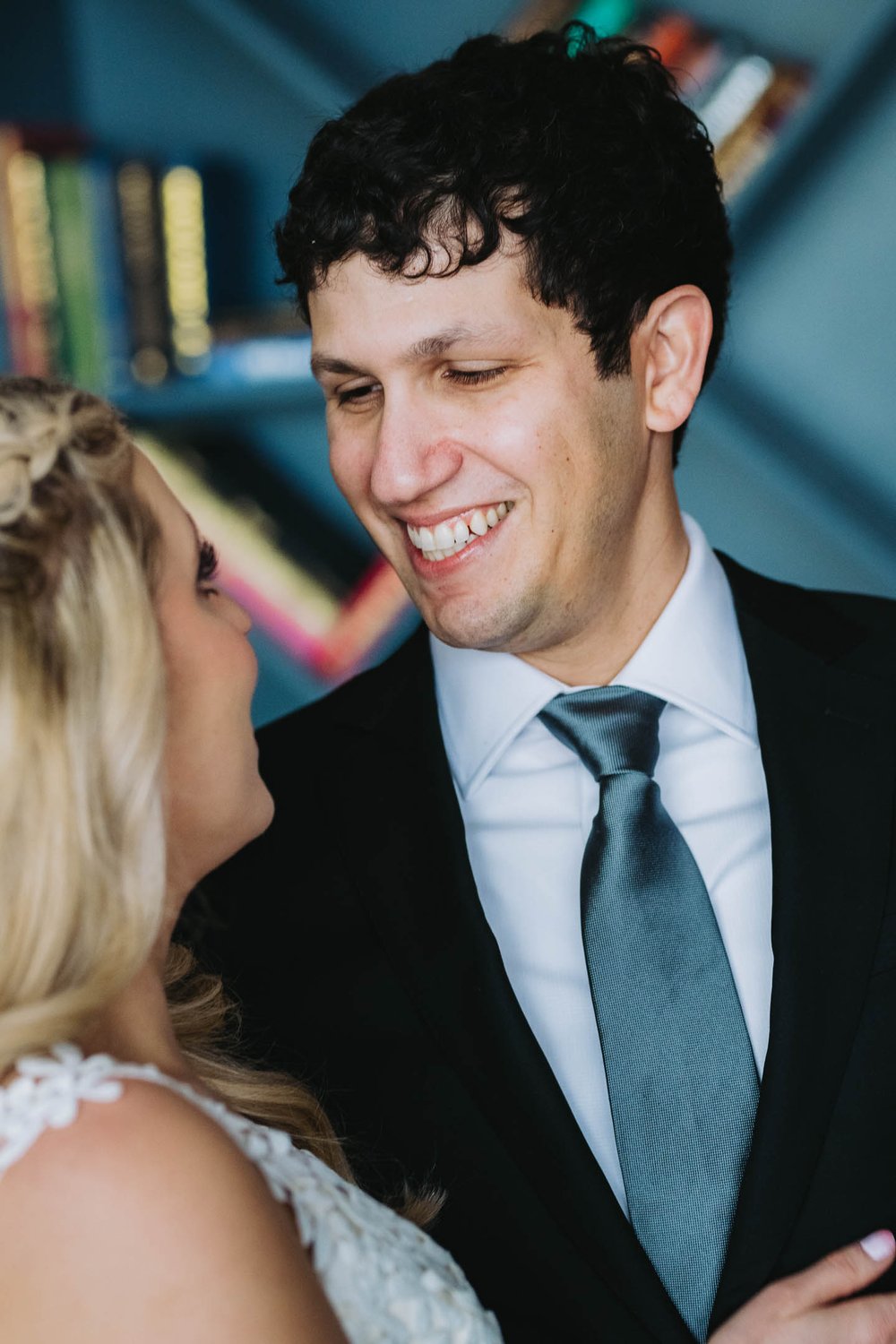 Wedding Day Photos | Ravenswood Event Center | J. Brown Photography | groom looks to his bride