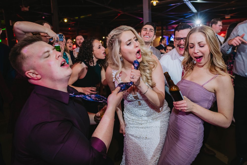 Top Wedding Photographers Near Me | Ravenswood Event Center | J. Brown Photography | funny moment bride on dance floor