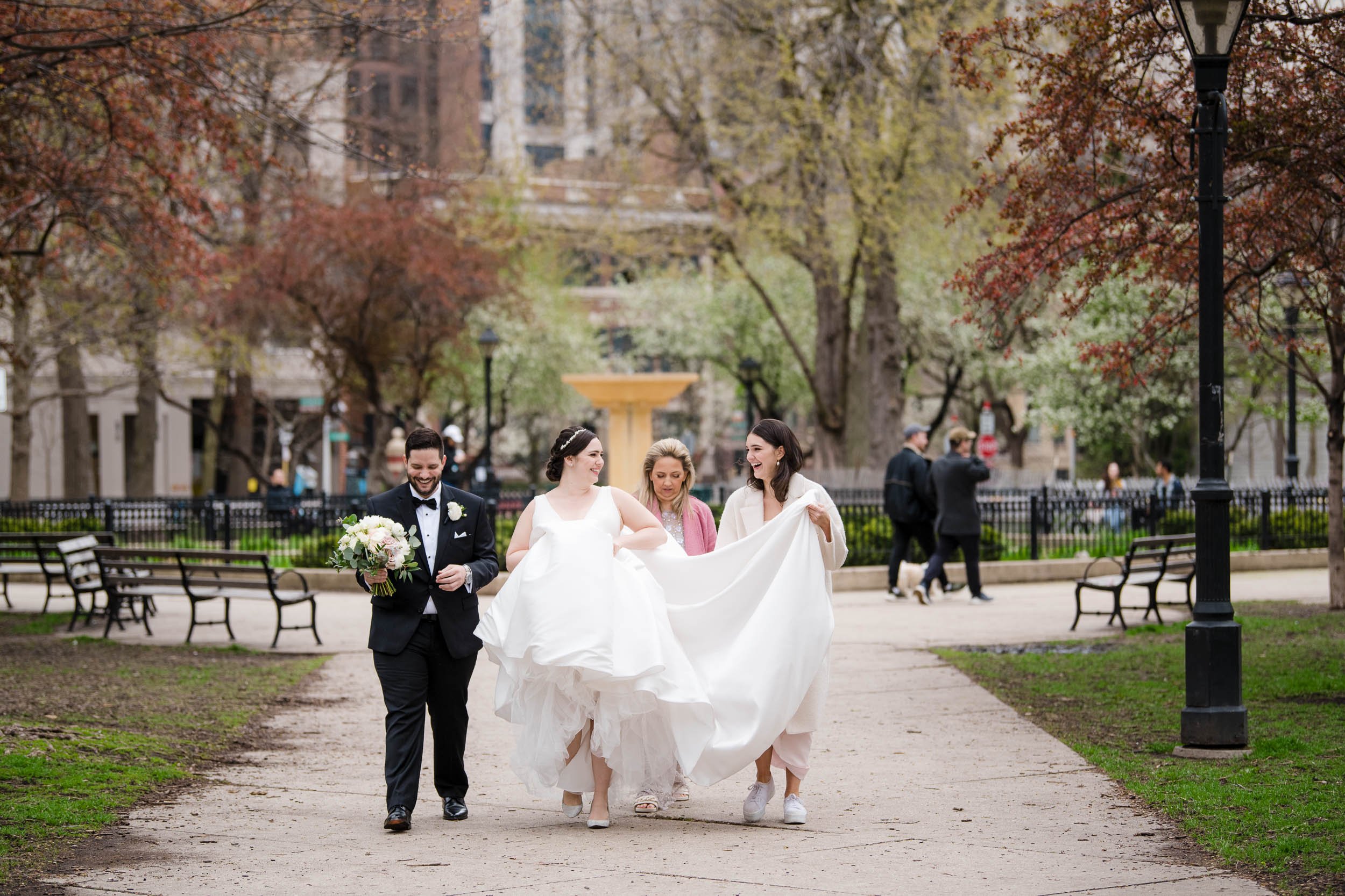 Best Wedding Photographers Near Me | Newberry Library | J. Brown Photography | candid photo of bride and groom in Chicago. 