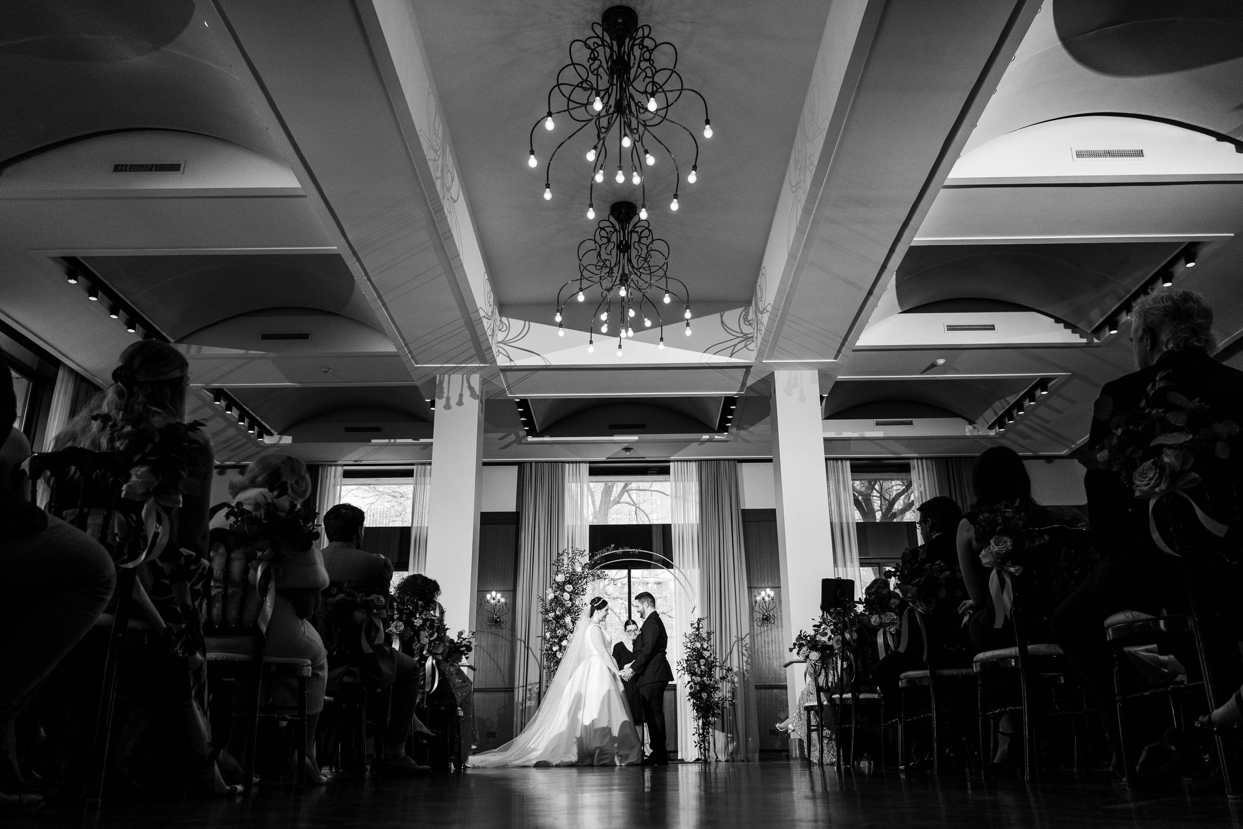 Best Wedding Photographers Near Me | Newberry Library | J. Brown Photography | wedding ceremony at Newberry Library.