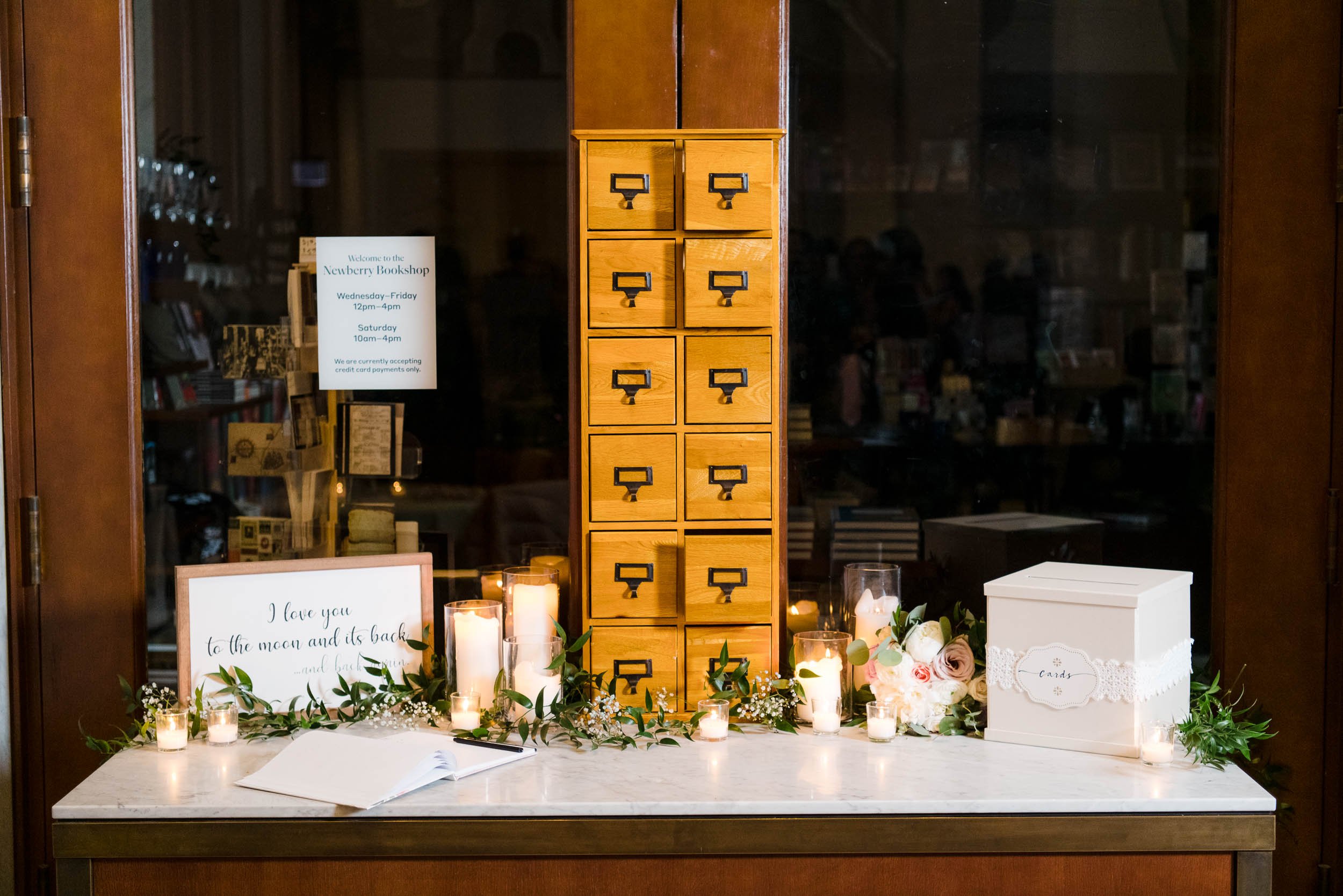 Chicago Wedding Photographer | Newberry Library | J. Brown Photography | reception detail photo.