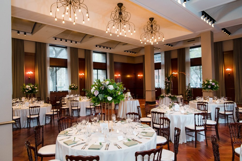 Chicago Wedding Photographer | Newberry Library | J. Brown Photography | Ruggles Hall reception detail photo.