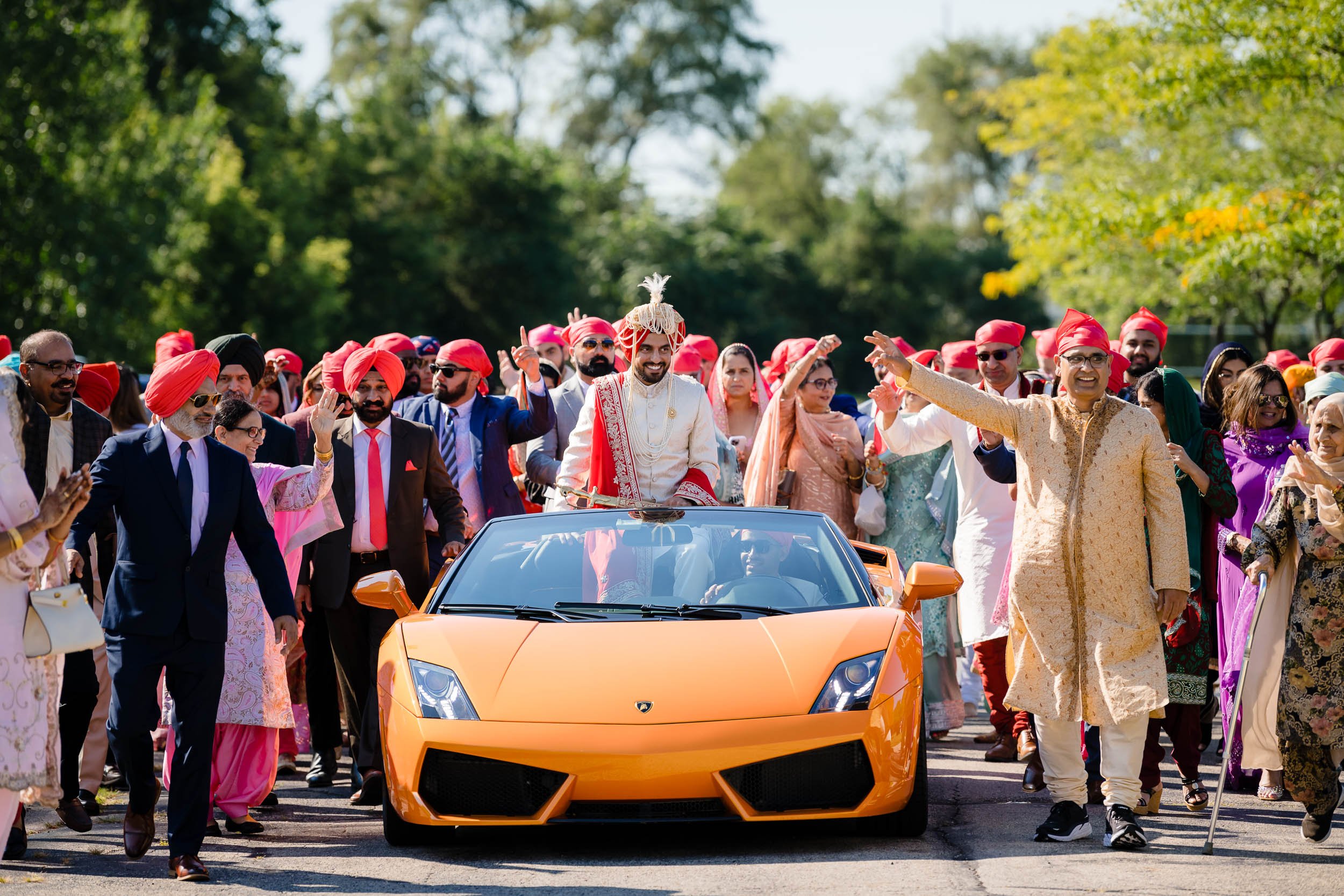 Sikh Religious Society | Outdoor Baraat Ceremony | Chicago IL