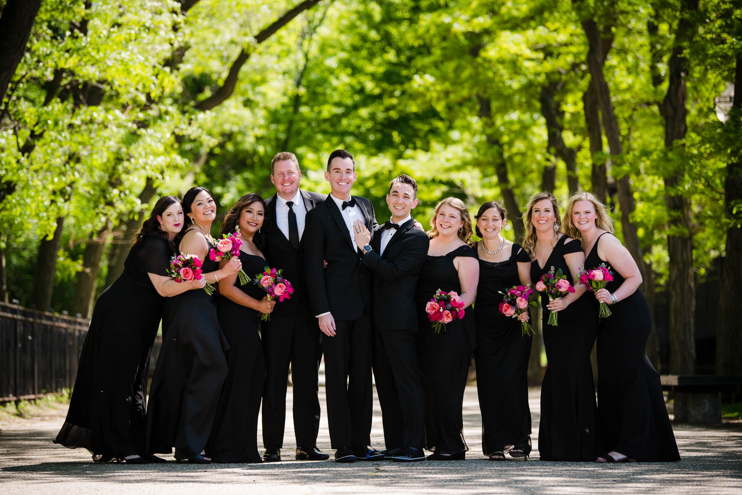 Milton Olive Park | Same Sex Wedding Party | Chicago IL